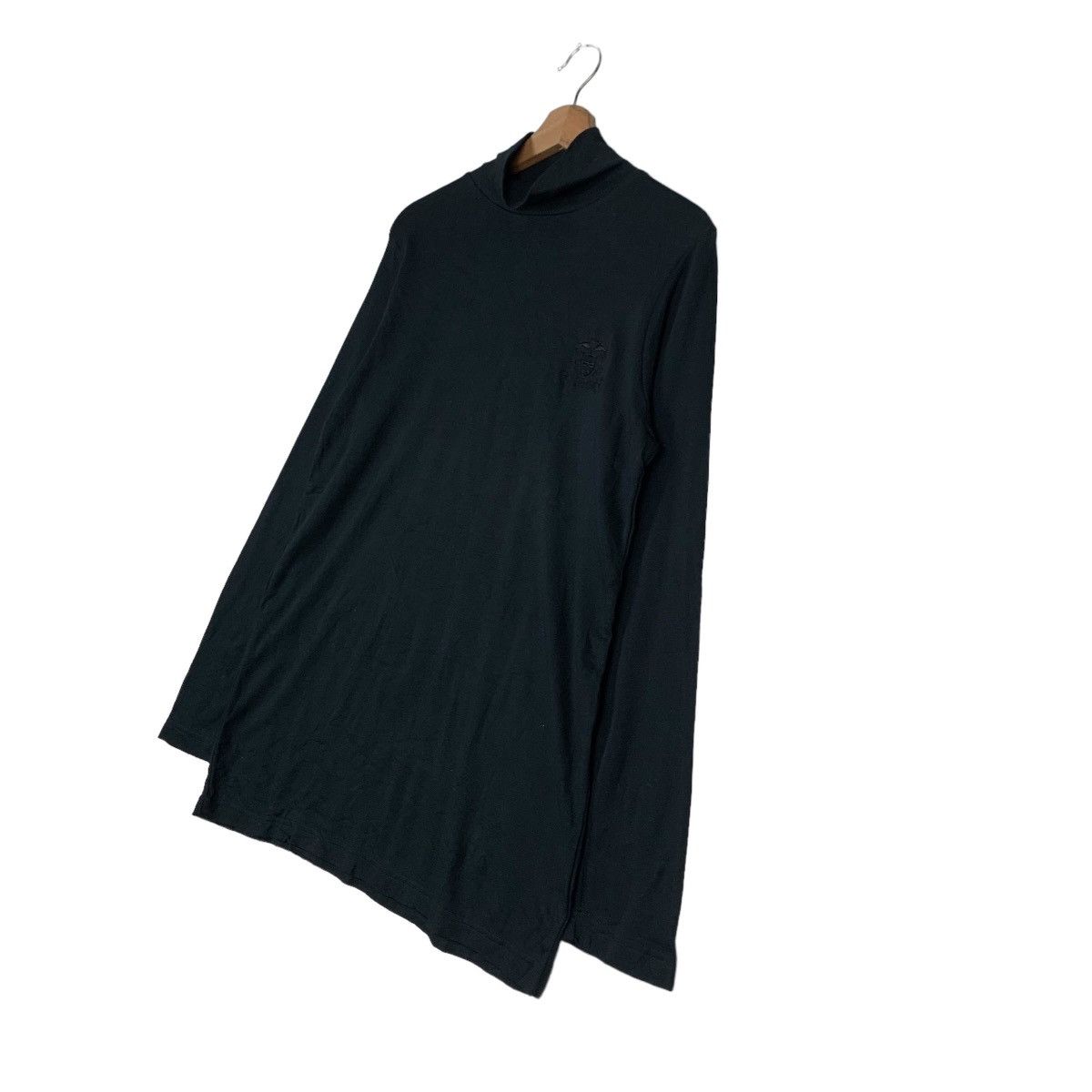 DKNY DKNY Black Plain Turtle Neck Long Sleeve T Shirt #0345-C16 Size US M / EU 48-50 / 2 - 2 Thumbnail