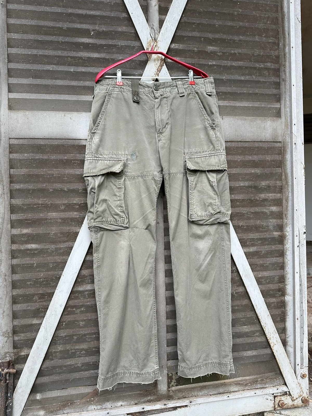 Alpha Industries 🪖Vintage THRASHED Alpha Industries Cargo Pants Size US 34 / EU 50 - 6 Thumbnail