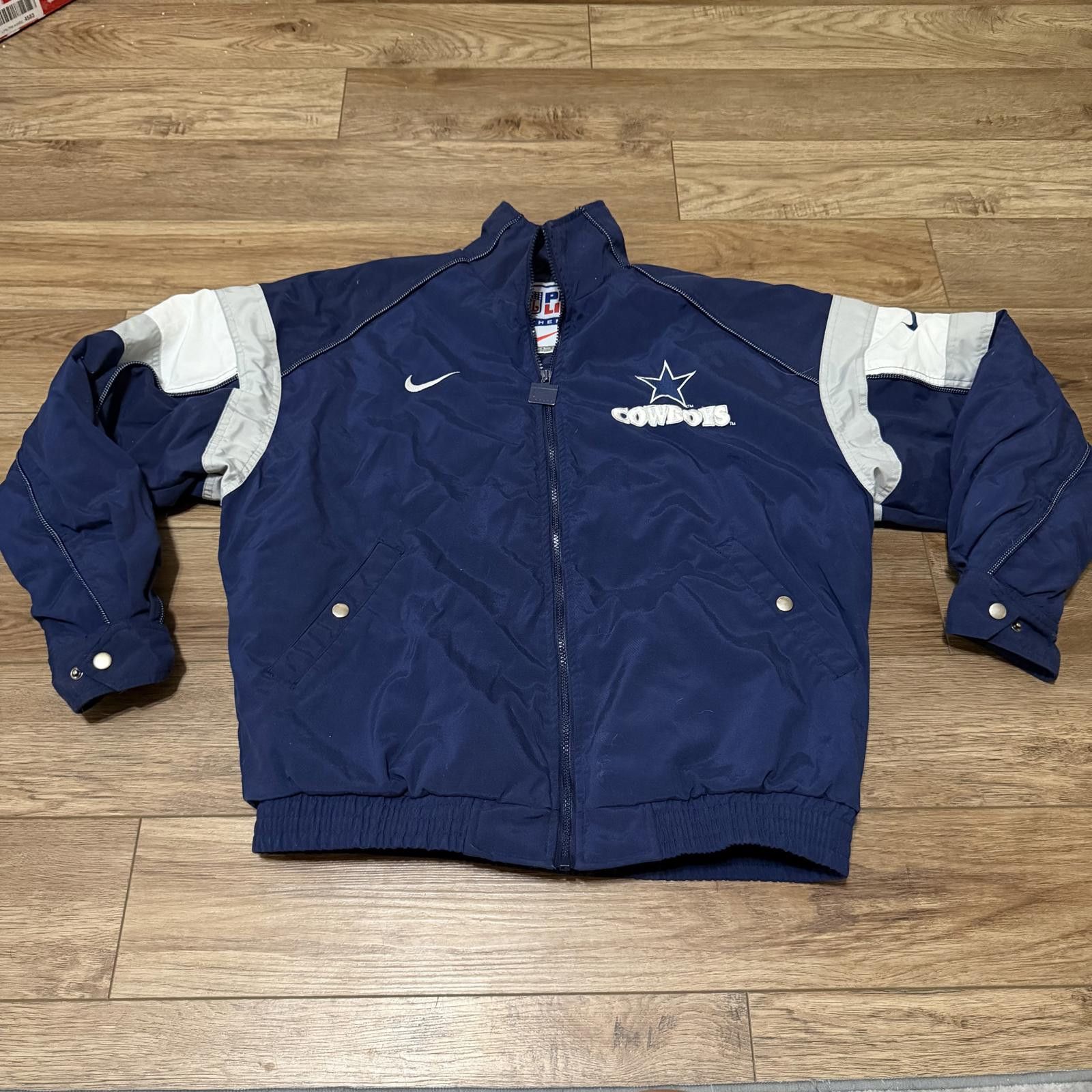 Nike Vintage 90s Nike Dallas Cowboys NFL Pro Line Jacket Size M Size US M / EU 48-50 / 2 - 1 Thumbnail
