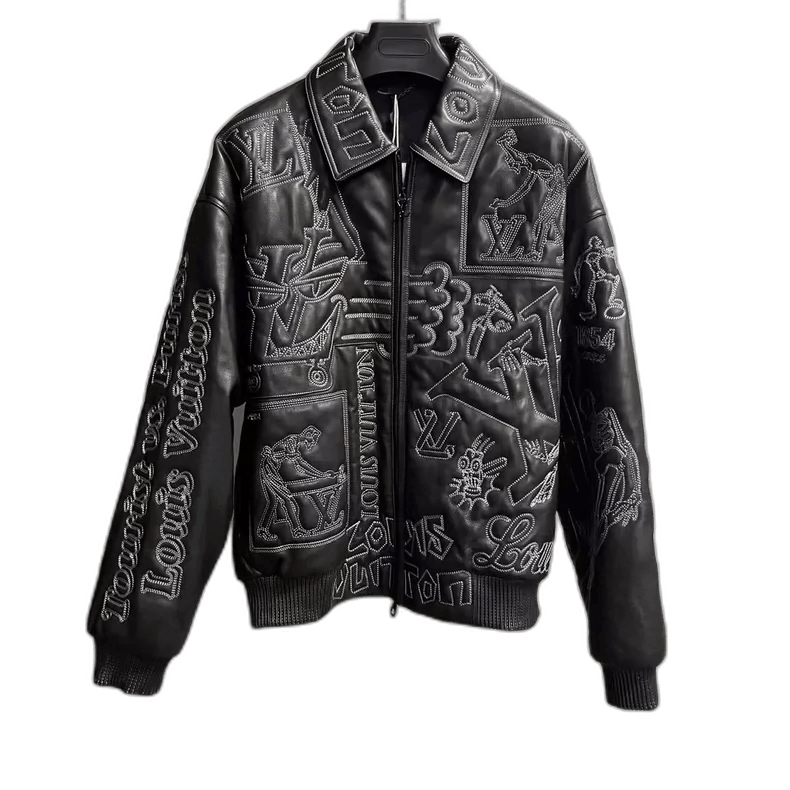 Louis Vuitton Louis Vuitton Black Embroidered Pilot Jacket -2505 Size US L / EU 52-54 / 3 - 1 Thumbnail