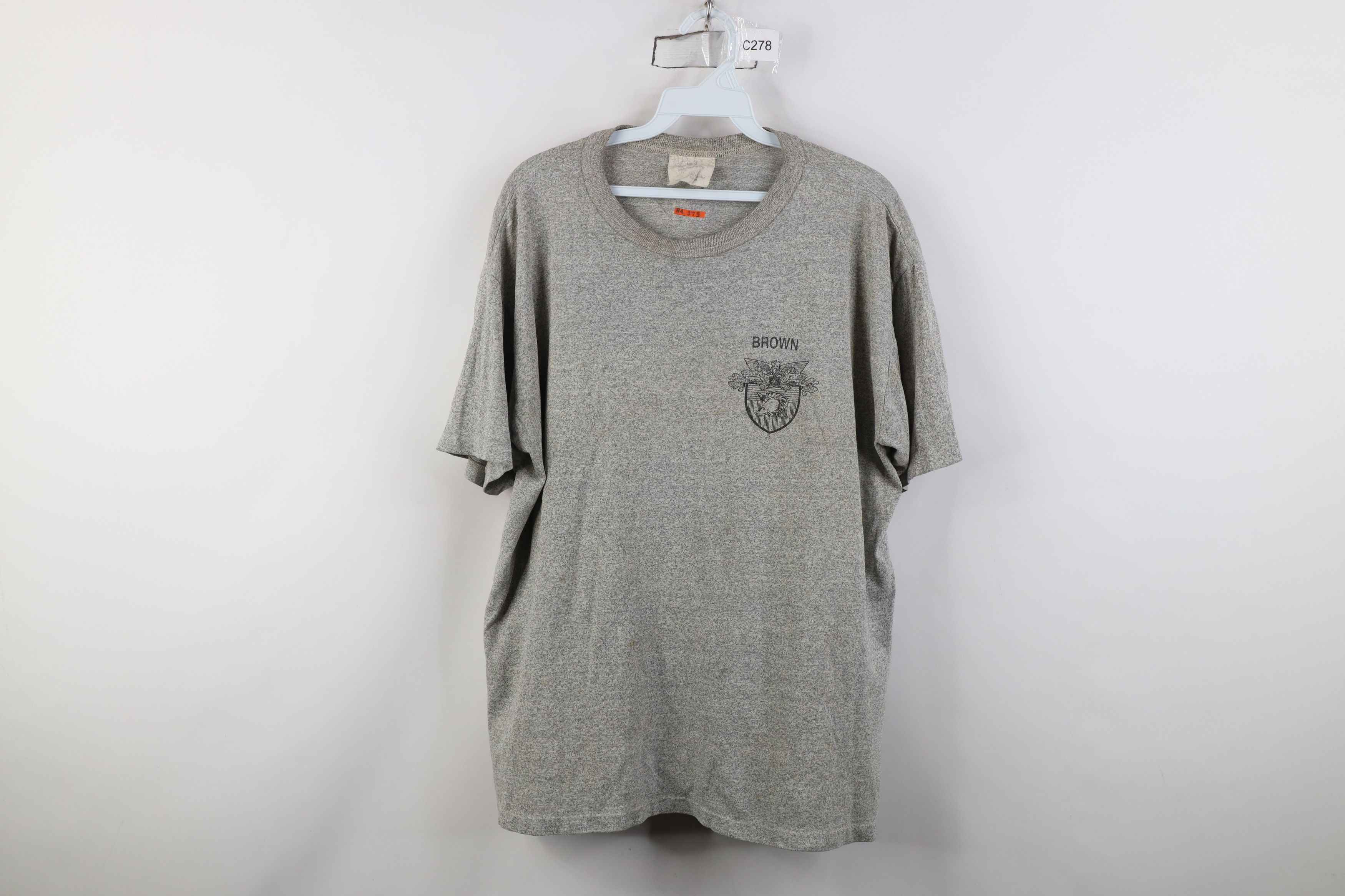 Vintage Vintage 80s 90s West Point Army T-Shirt Heather Gray USA Size US L / EU 52-54 / 3 - 1 Thumbnail
