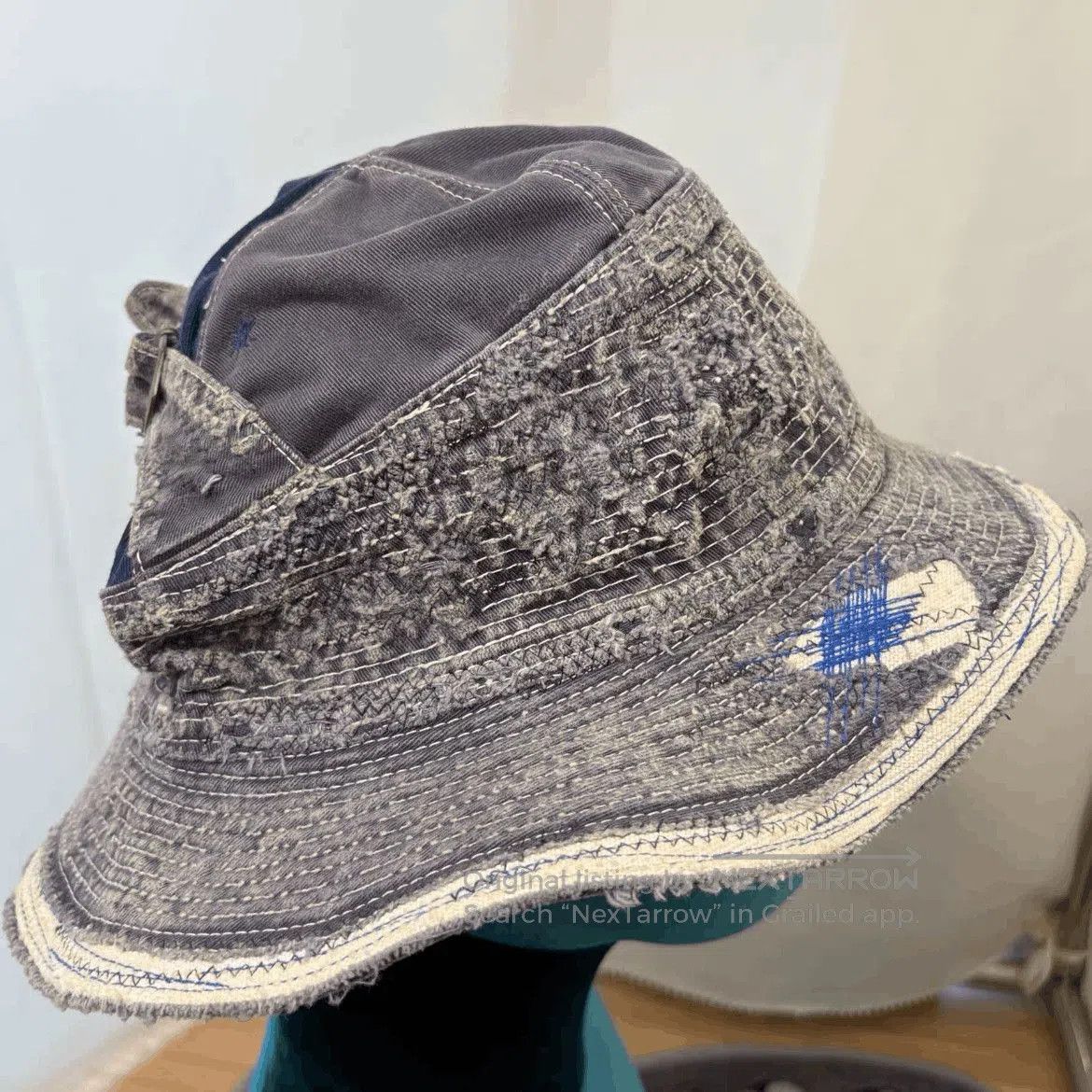Kapital KAPITAL BROBRO Distressed Bucket Hat. Size ONE SIZE - 4 Thumbnail