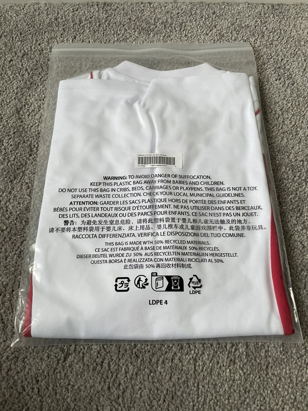 Supreme × Umbro Supreme Umbro Old English Soccer Jersey Size US S / EU 44-46 / 1 - 2 Thumbnail