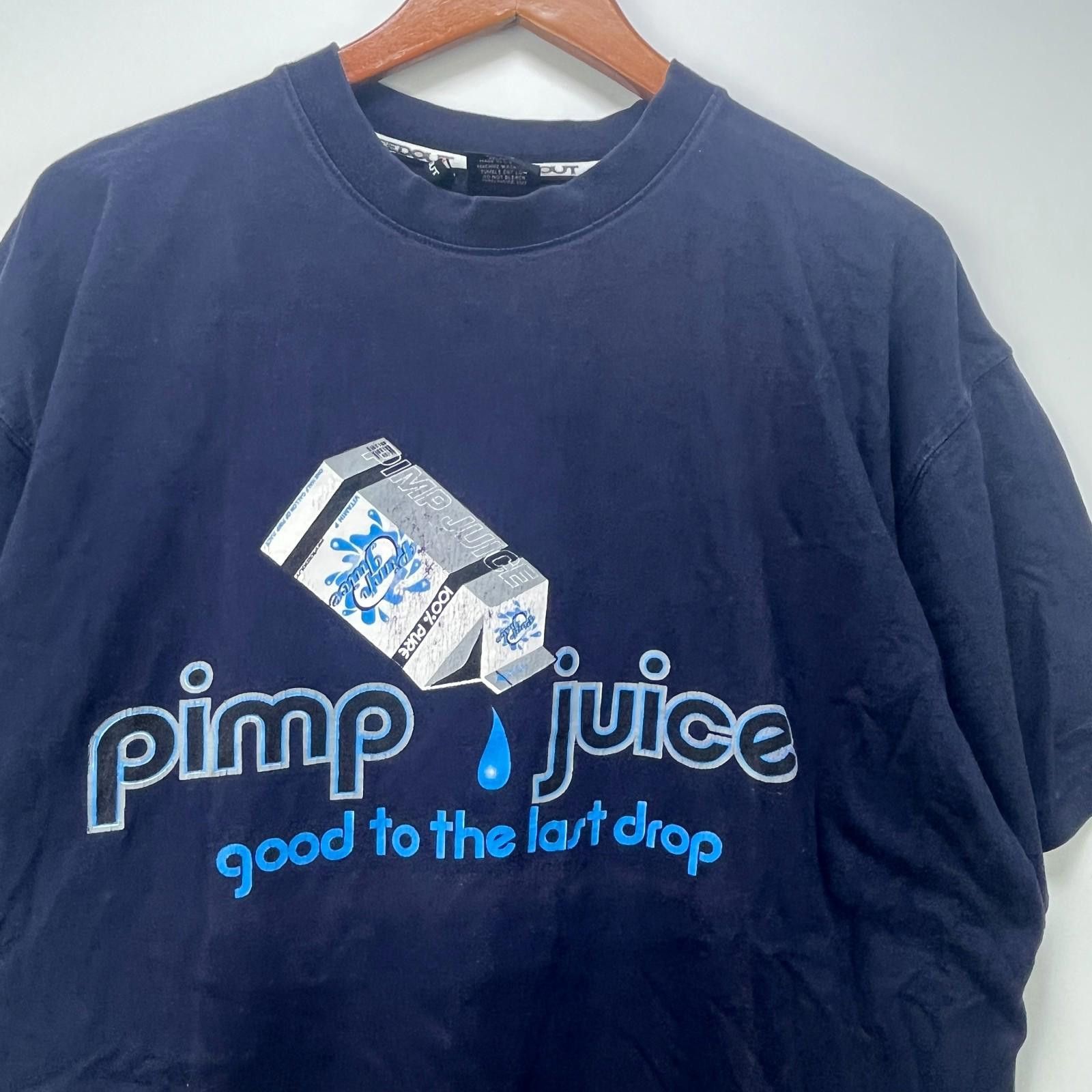 Vintage Vintage Pimp Juice Y2K Hip Hop Baggy T Shirt 2XL Nelly Size US XXL / EU 58 / 5 - 2 Thumbnail
