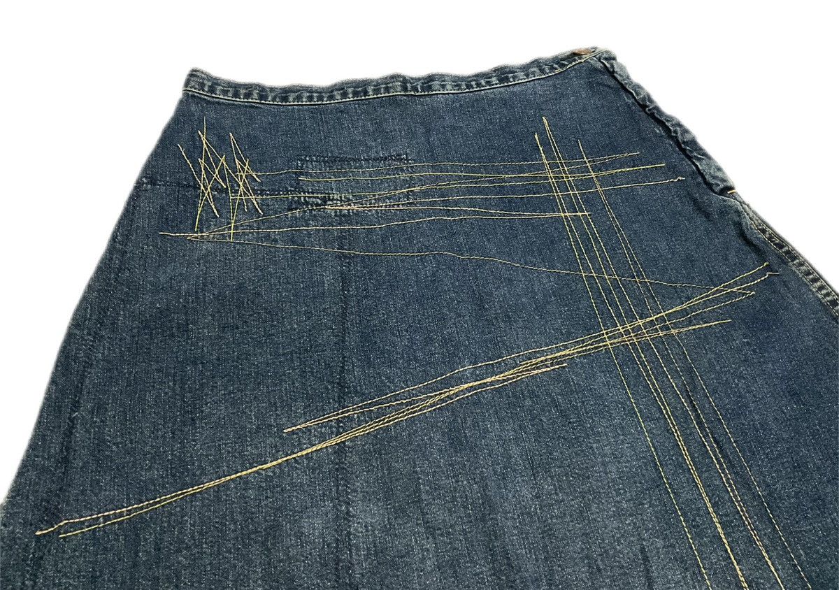 Hysteric Glamour × If Six Was Nine × Japanese Brand 🔥Sick Y2K Hysteric Glamour Denim Skirt Patchwork Size 29" - 3 Thumbnail