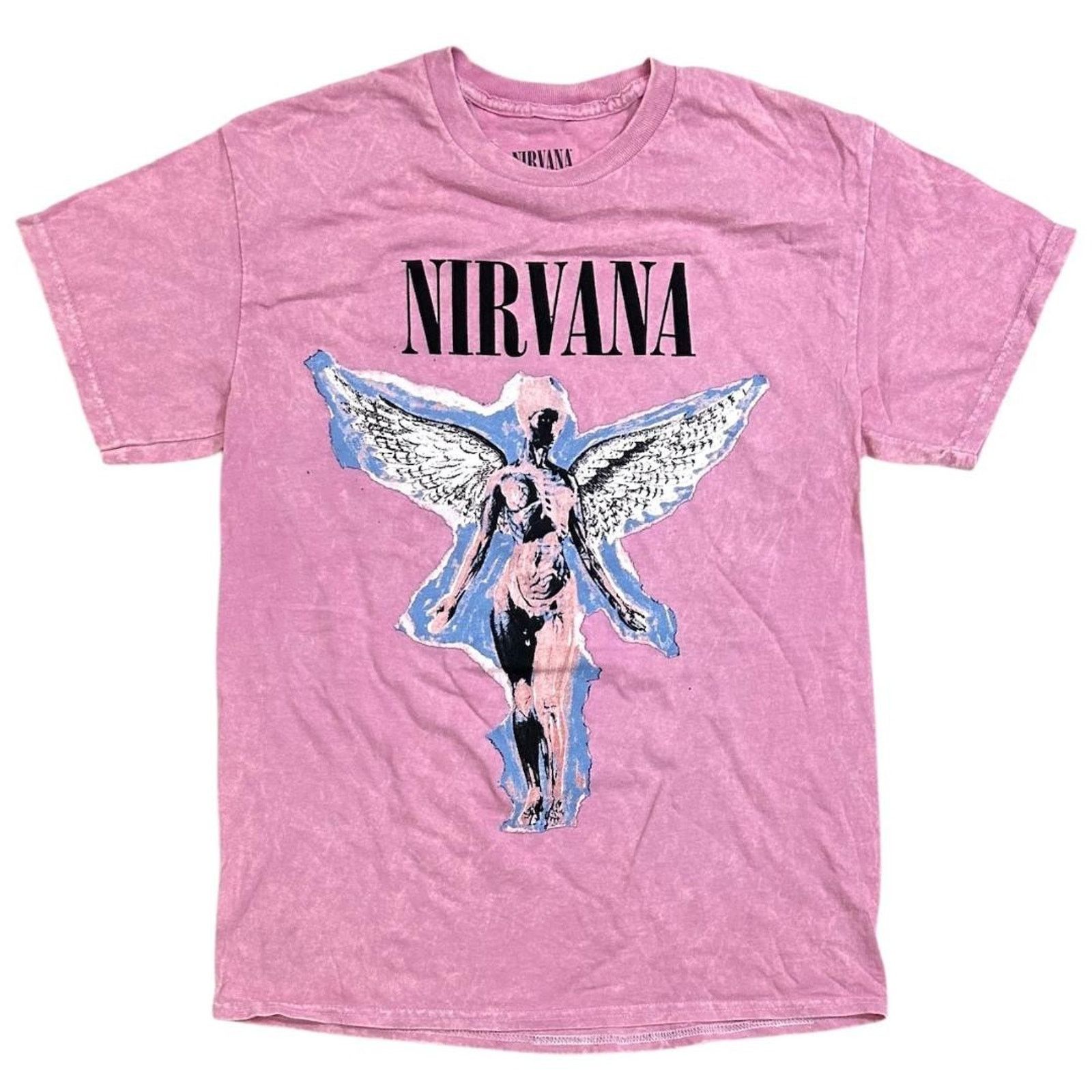 Nirvana Nirvana T-Shirt Utero Angel Pink Vintage Acid Wash Tee Size US M / EU 48-50 / 2 - 1 Thumbnail
