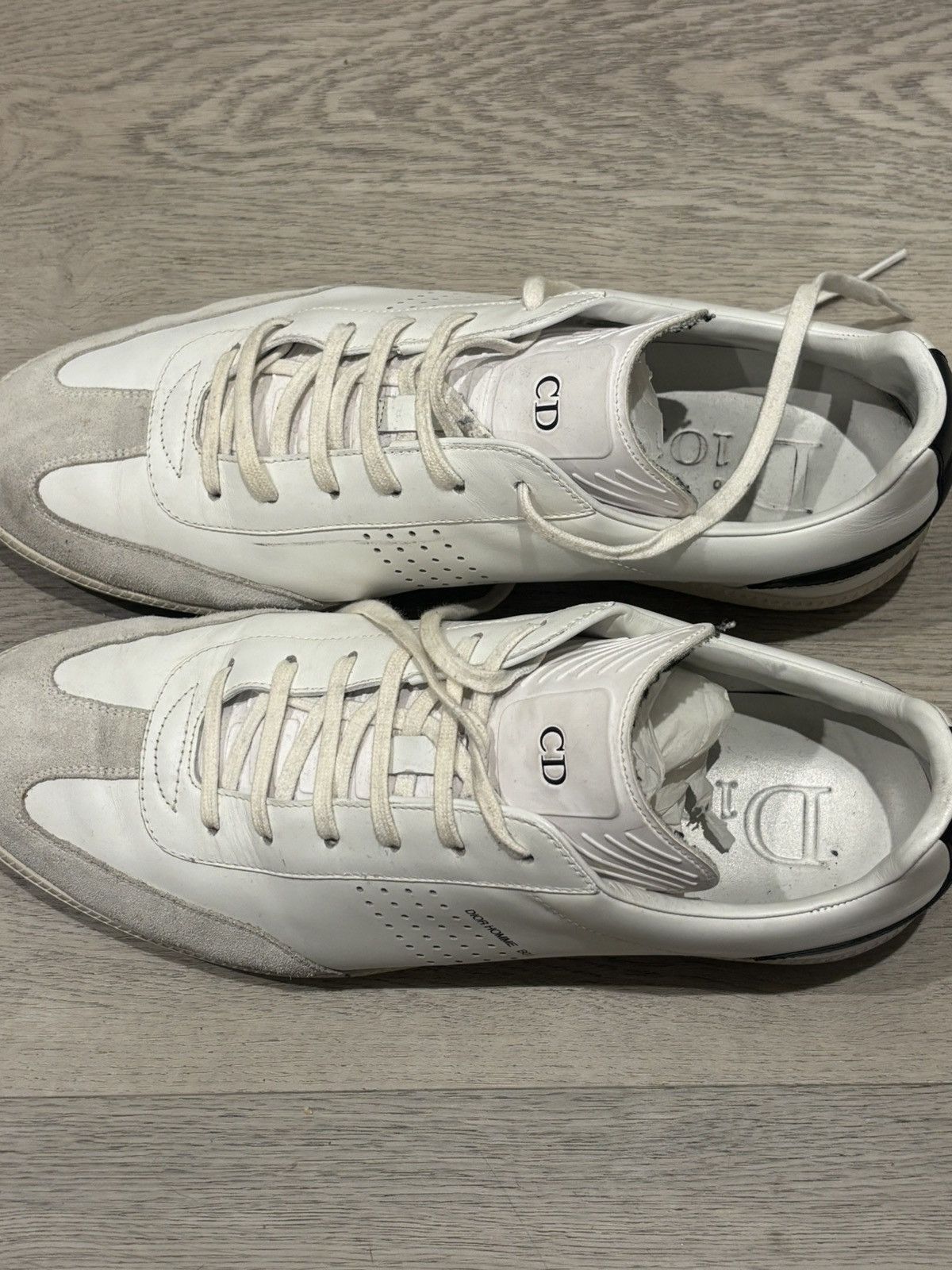 Dior Dior Signature B01 Low Top Sneaker White/Black Size US 13 / EU 46 - 2 Thumbnail