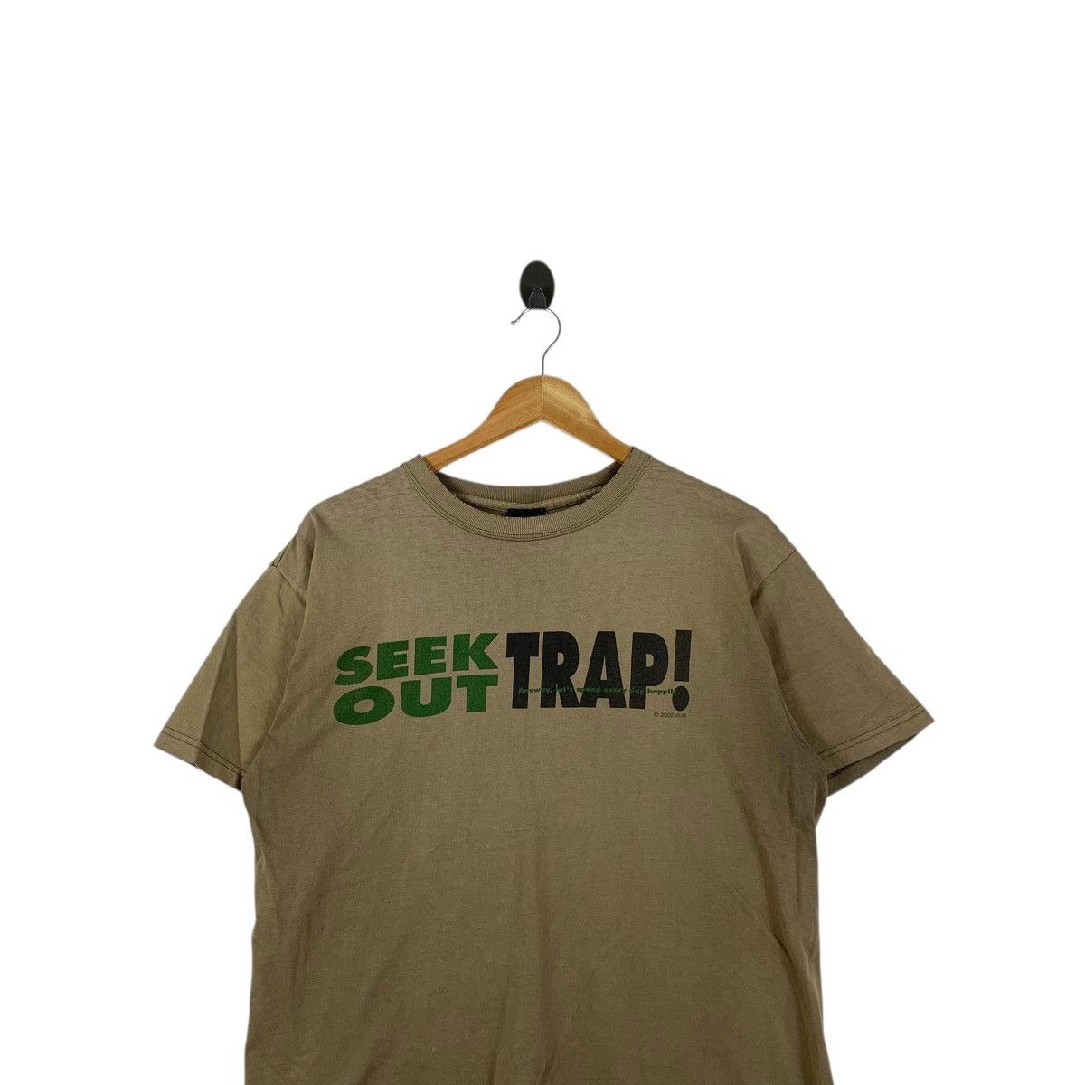 Vintage Vintage 2002 SEEK OUT TRAP! Skateboard Tee Shirt Top Tattoo Size US L / EU 52-54 / 3 - 2 Thumbnail
