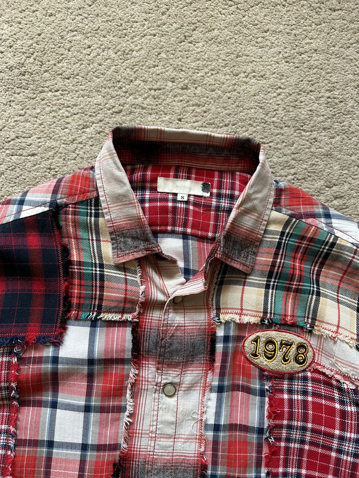Diesel 2000s Diesel Patchwork Shirt Size US S / EU 44-46 / 1 - 6 Thumbnail