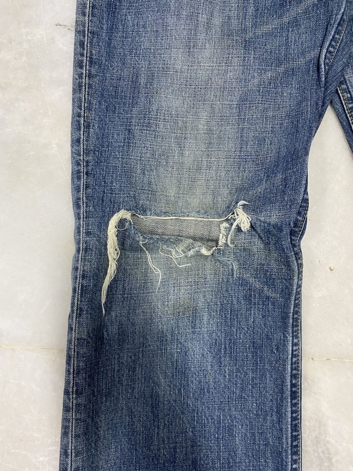 Levi's Size 31x32.5 Vintage Levis 502 Distressed Jeans Faded Pants Size US 31 - 4 Thumbnail