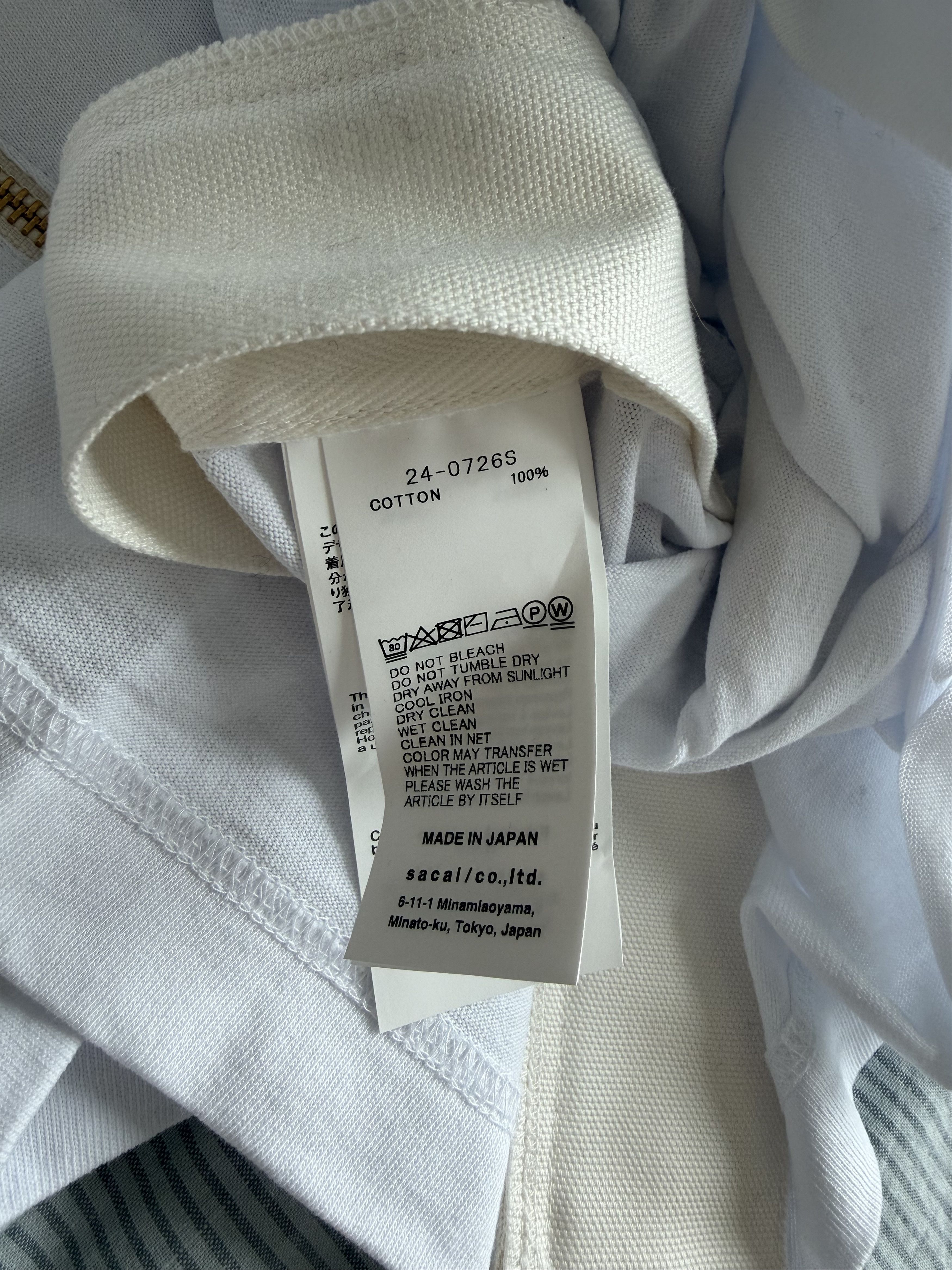 Carhartt Wip × Sacai Sacai Carhartt WIP Long Sleeve Shirt in White Size US M / EU 48-50 / 2 - 8 Thumbnail