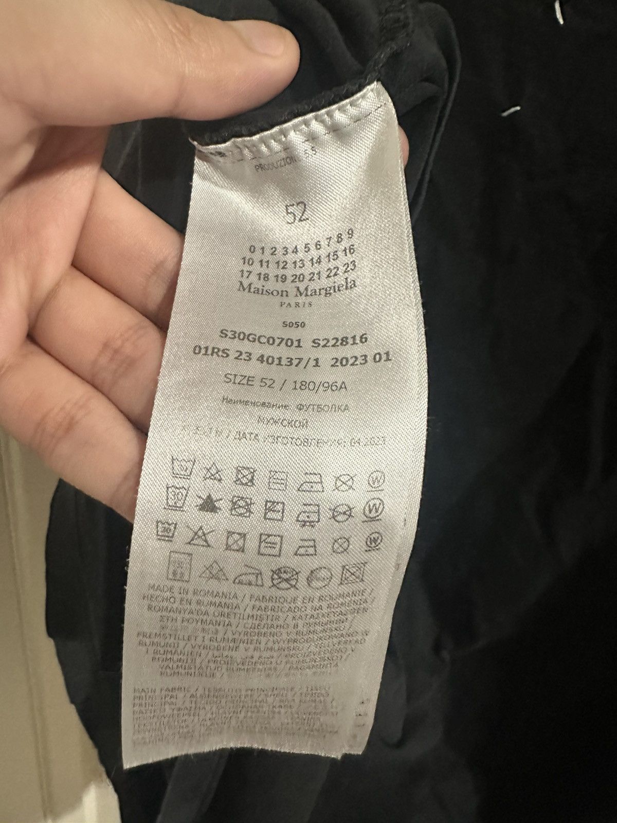 Maison Margiela Maison Margiela Mirror Logo Tee Size US L / EU 52-54 / 3 - 5 Thumbnail
