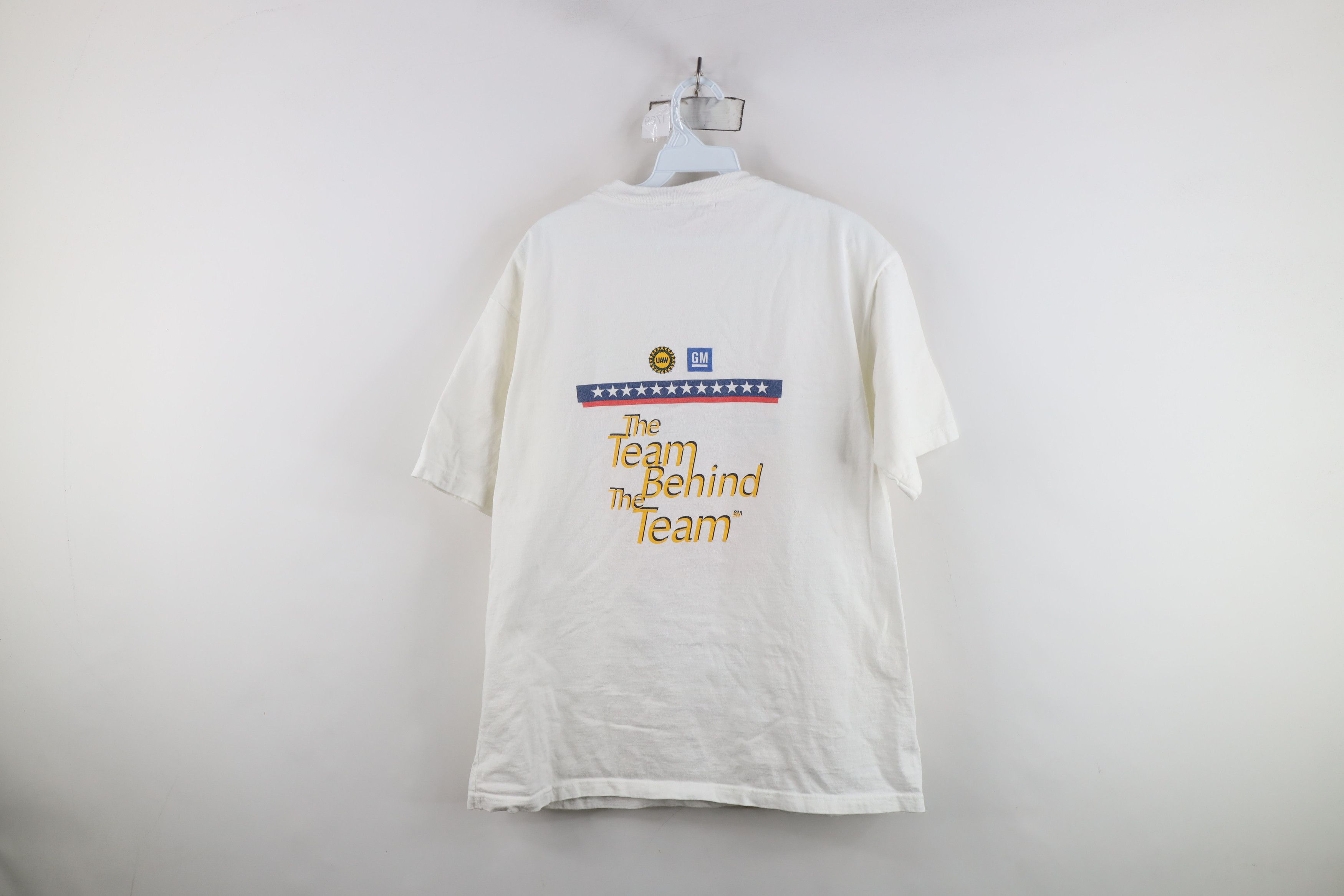 Vintage Vintage 90s Y2K Union Made Motors USA Olympics T-Shirt USA Size US L / EU 52-54 / 3 - 13 Thumbnail