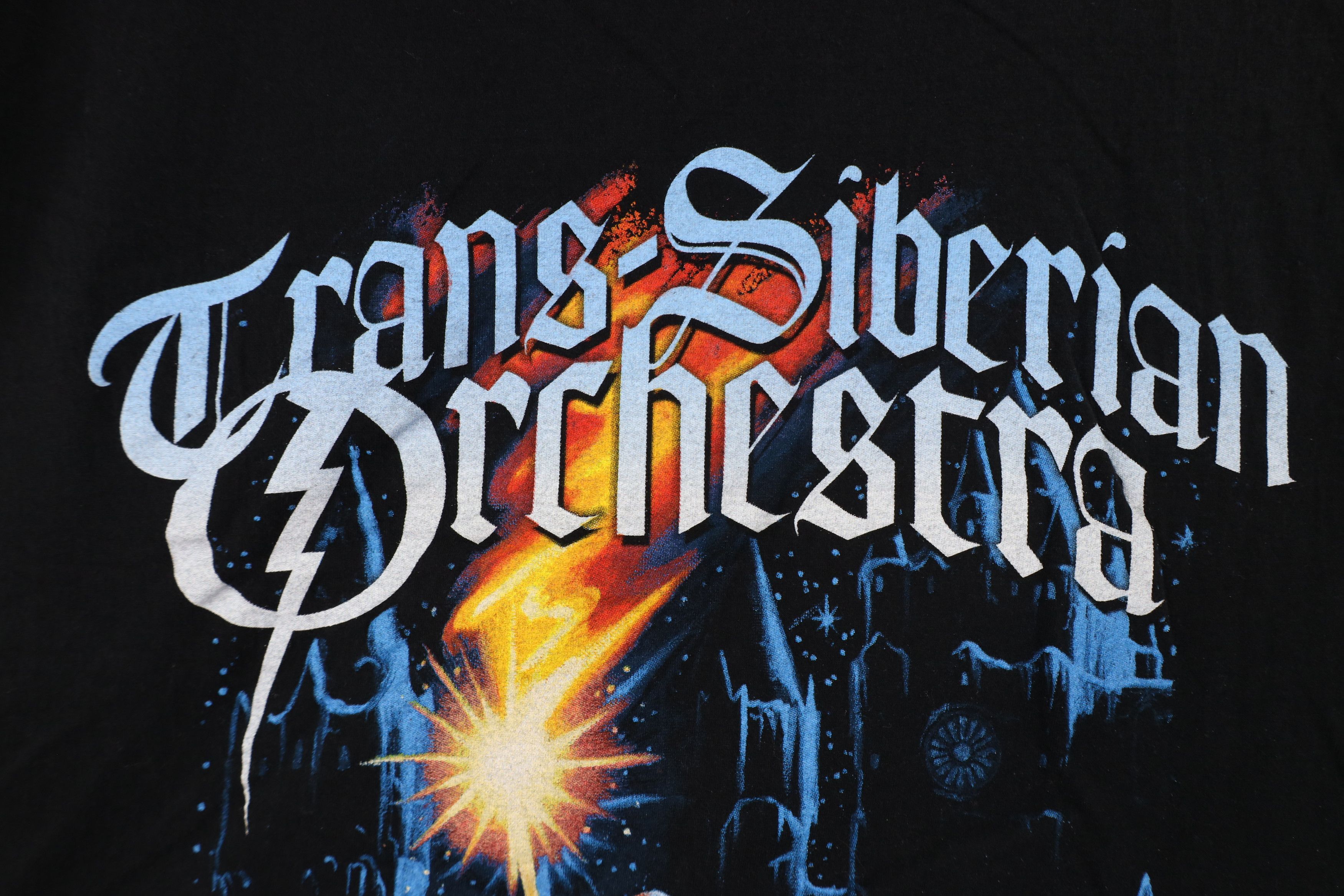 Vintage Y2K Winter Tour Trans Siberian Orchestra Band T-Shirt Black Size US XL / EU 56 / 4 - 5 Thumbnail