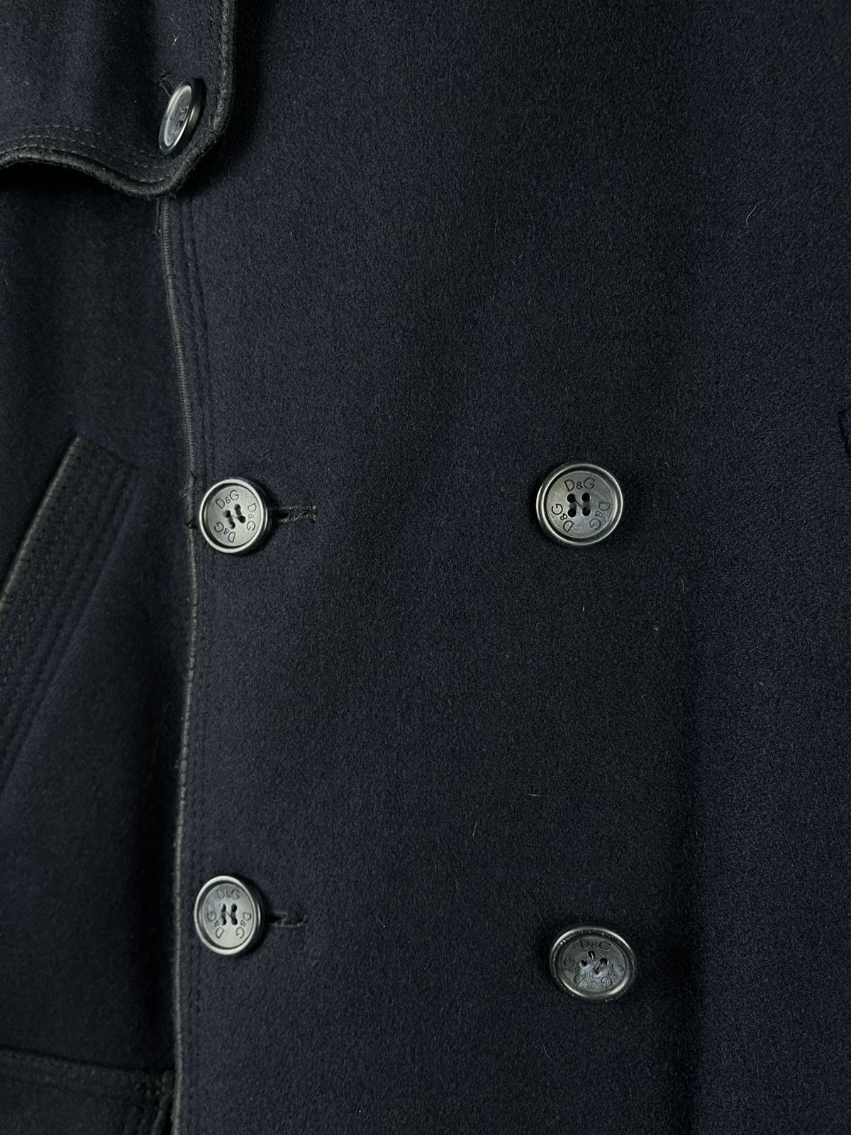 Dolce & Gabbana Dolce &Gabbana Vintage Military Wool Double Breasted Peacoat Size US L / EU 52-54 / 3 - 6 Thumbnail