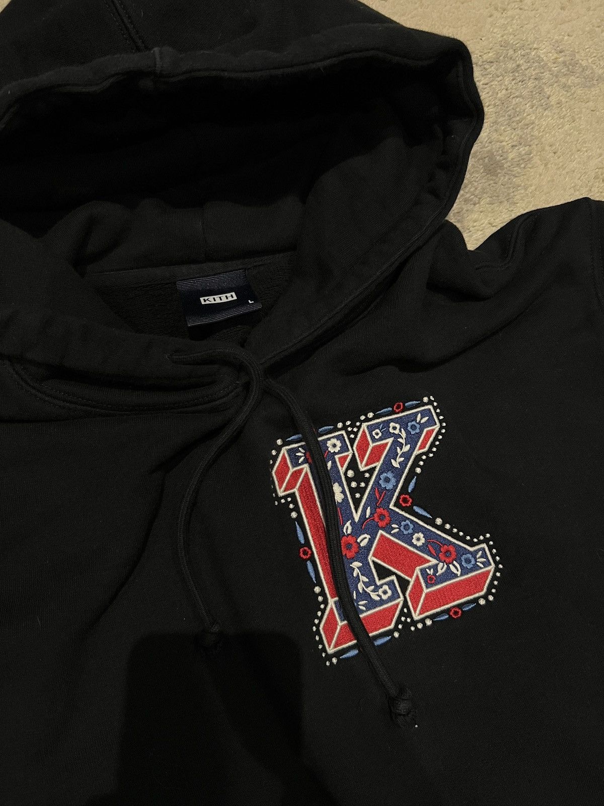 Kith KITH Needlepoint Initial Hoodie Size US L / EU 52-54 / 3 - 2 Thumbnail