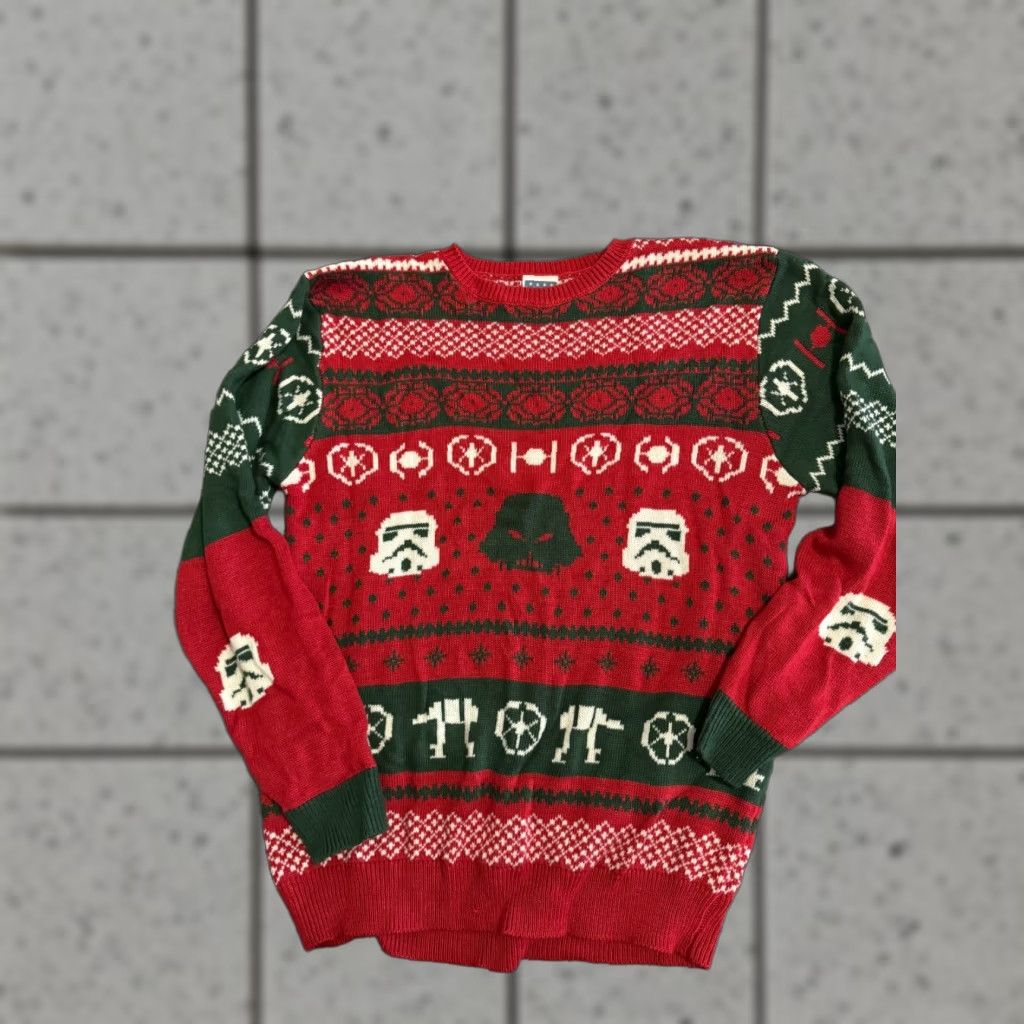 Junk Food Junk Food Disney Star Wars Darth Vader Christmas Sweater XL Unisex Adults Red Pullover Men Women Holiday Size XL / US 12-14 / IT 48-50 - 1 Thumbnail