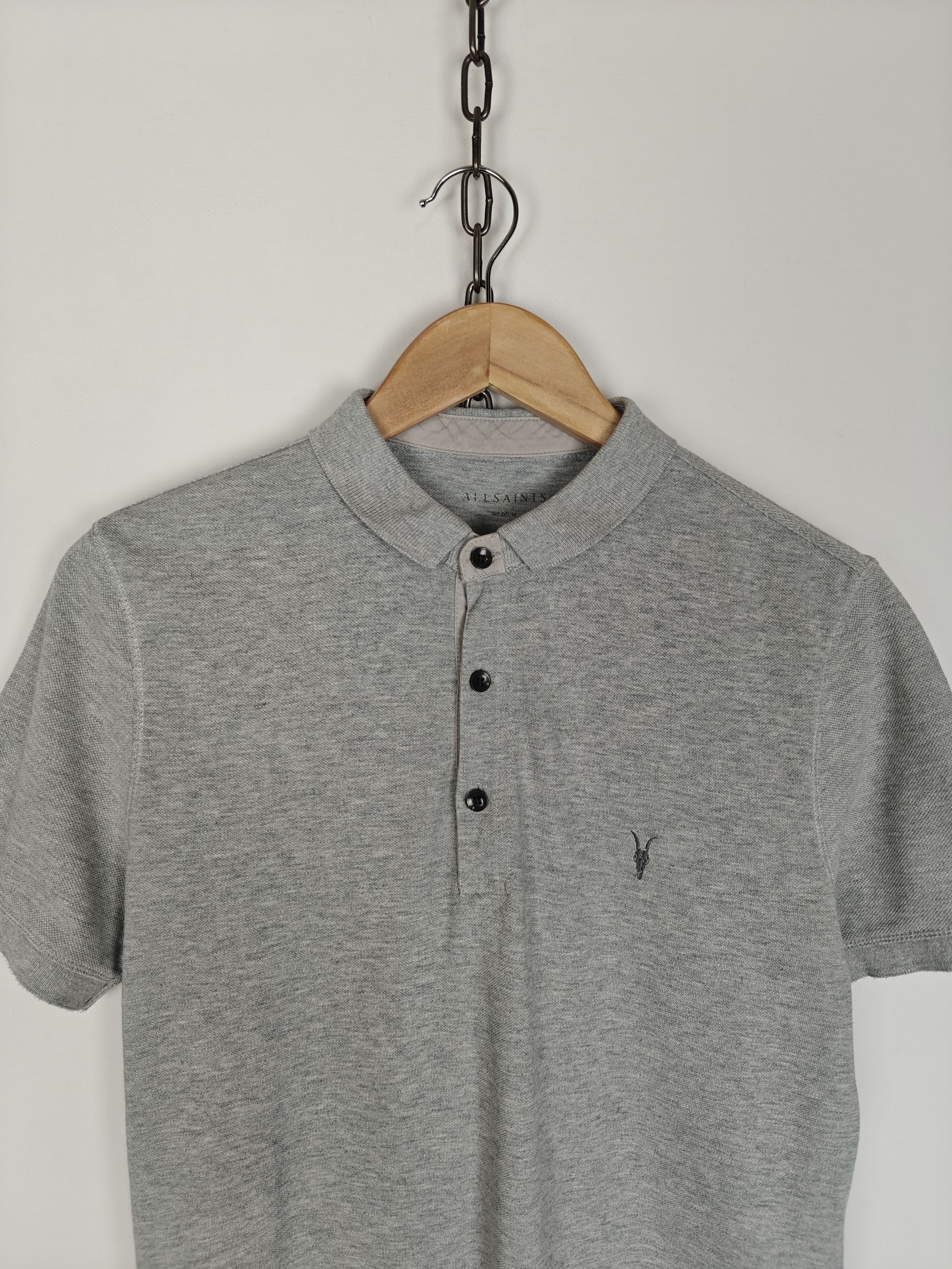 Allsaints Allsaints Polo T-Shirt Reform Gray Small Logo size M Size US M / EU 48-50 / 2 - 2 Thumbnail
