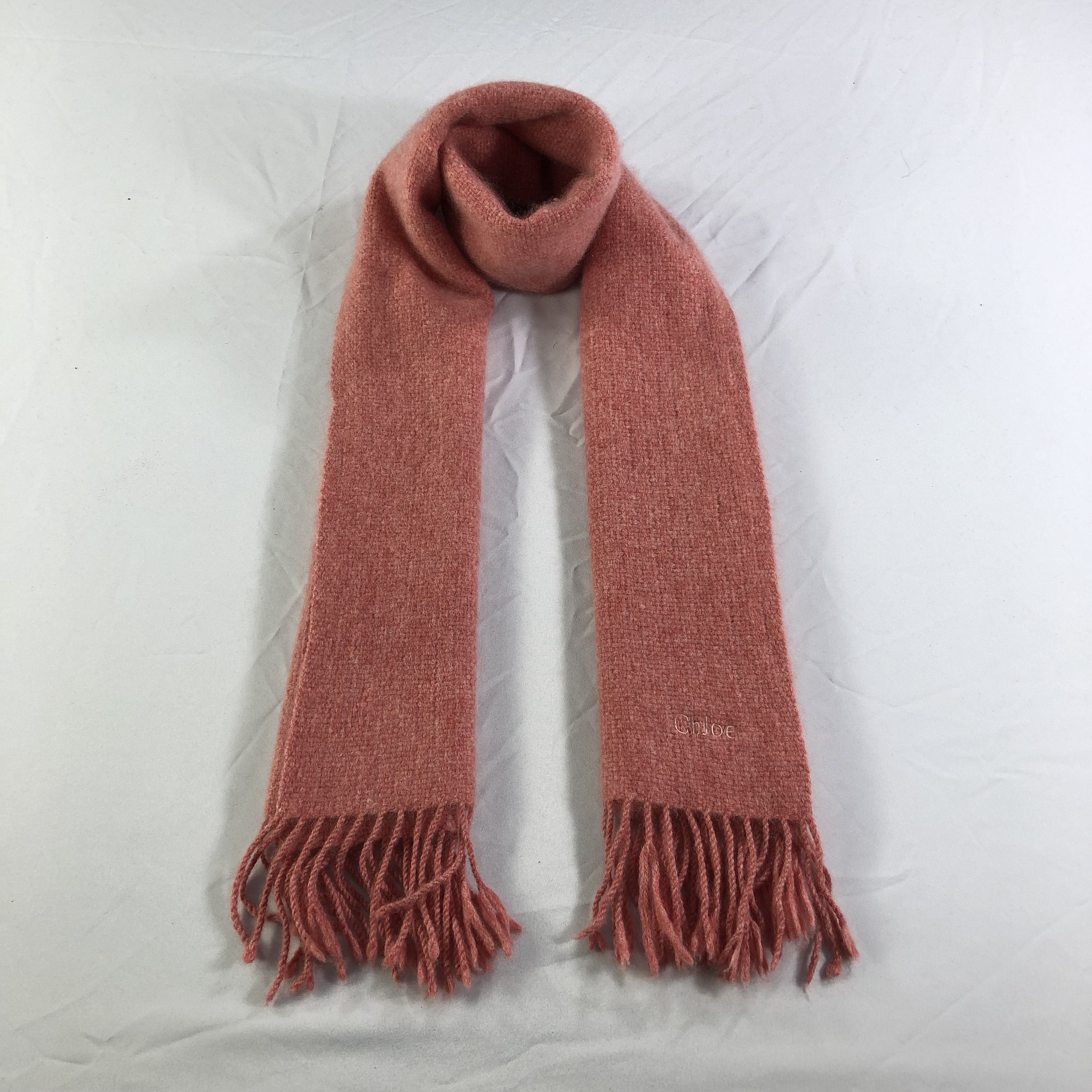 Japanese Brand Chloe Cashmere Scarf Muffler V1372 Size ONE SIZE - 1 Thumbnail