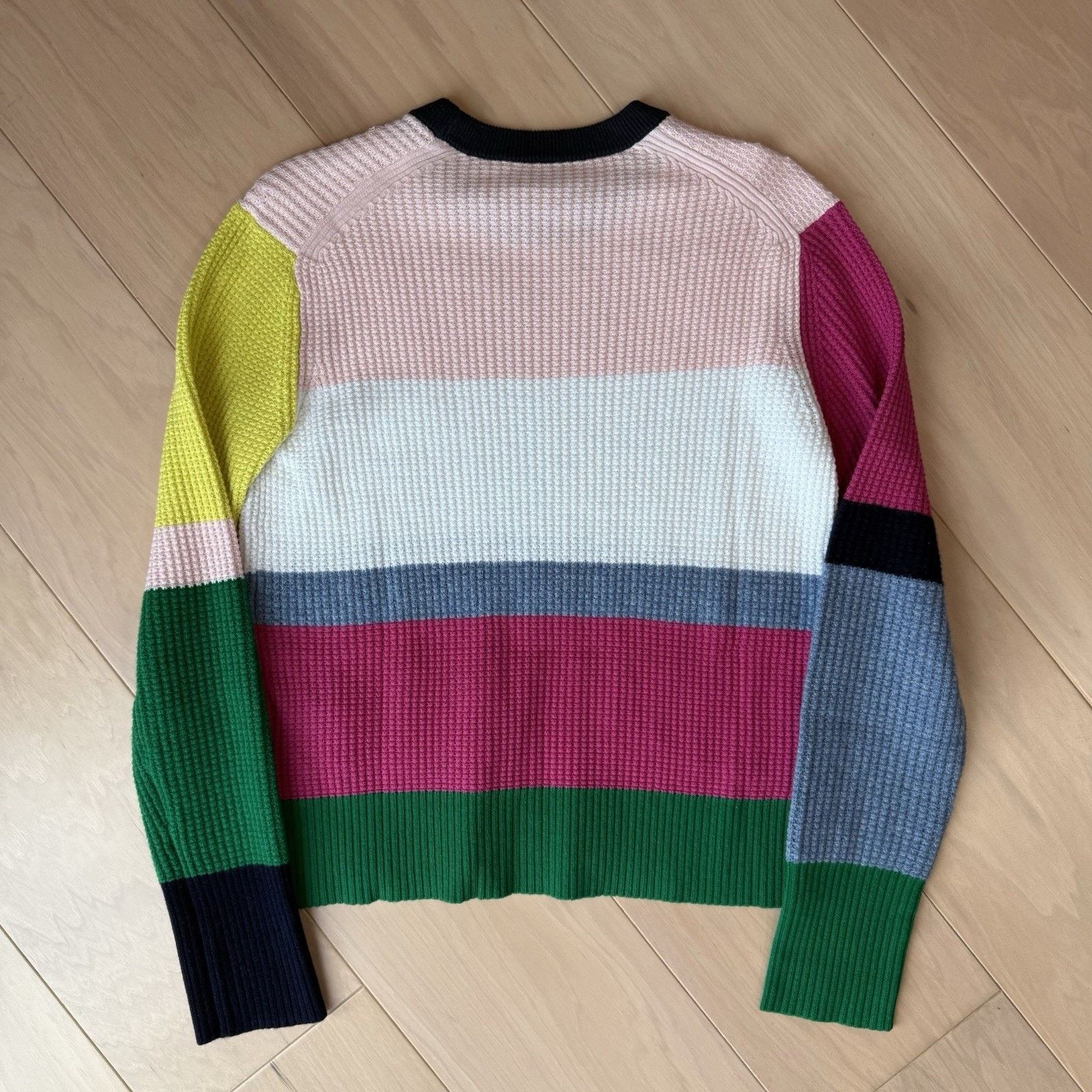 Kenzo Spliced Pullover Women's XS Multicolor Cotton Sweater