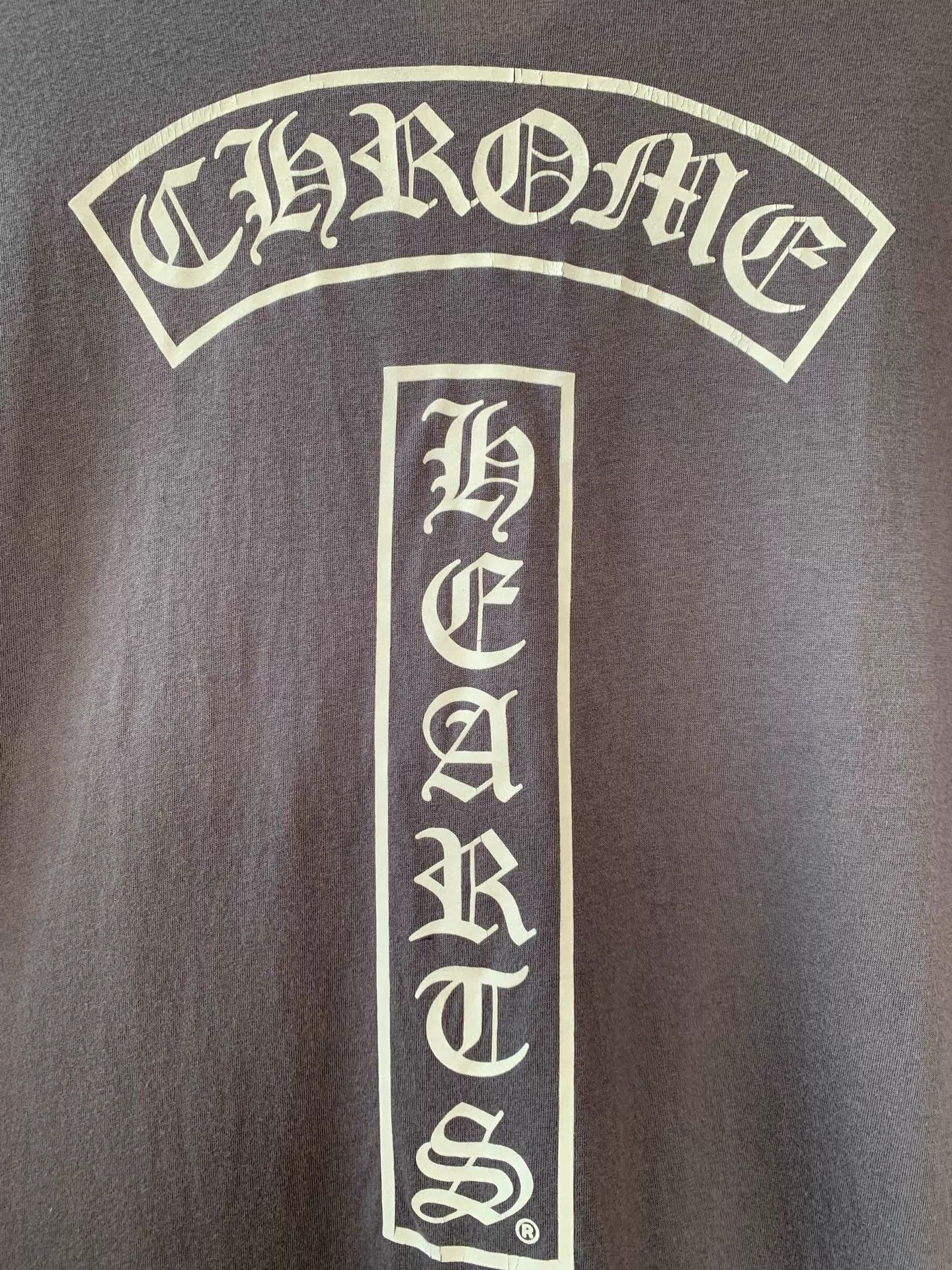 Chrome Hearts Chrome Hearts Gray 3 Silver T-bar Buttons Polo Short Tee Size US XL / EU 56 / 4 - 7 Thumbnail