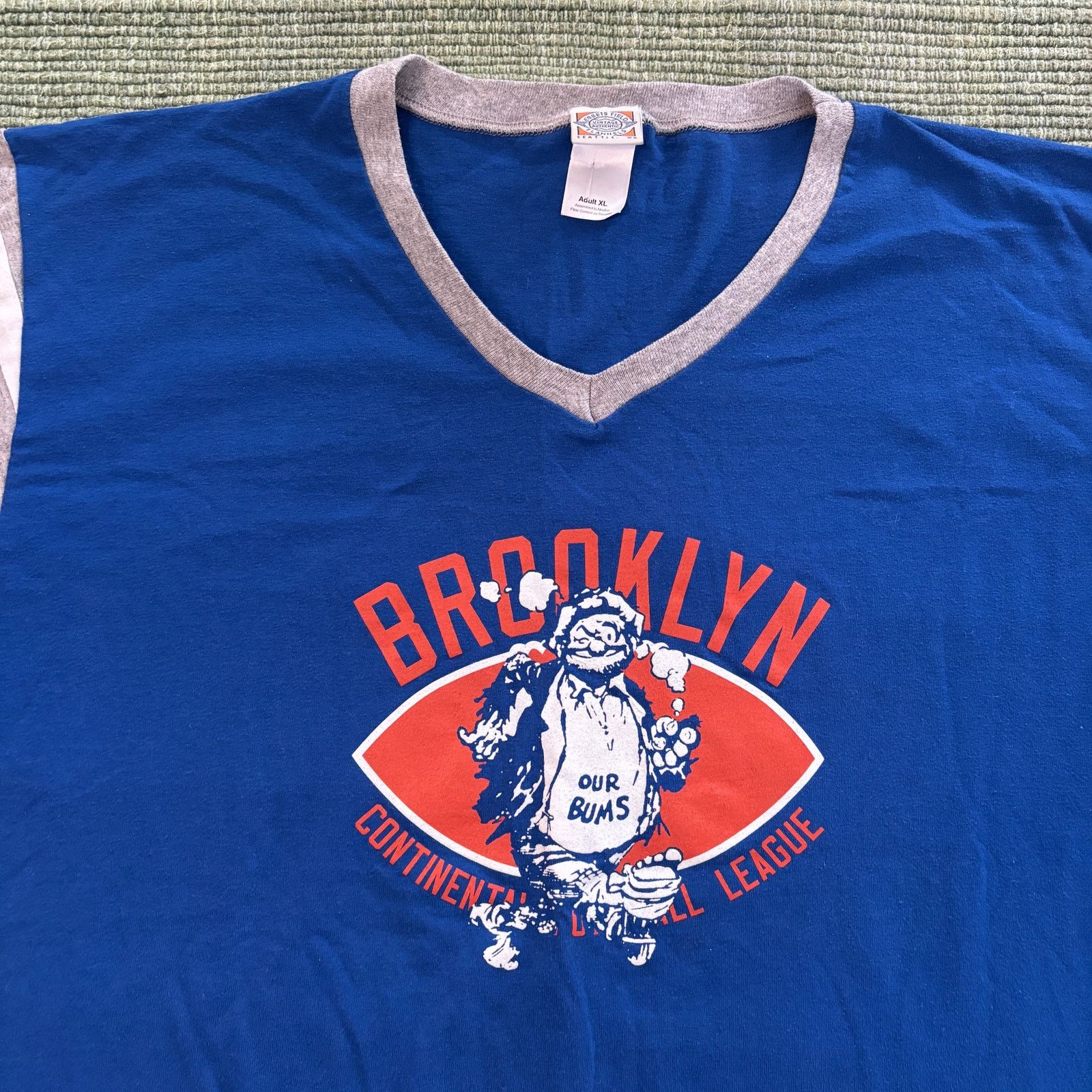 Vintage Ebbets Field Retro Brooklyn Dodgers 40s Style Our Bums Shirt Size US XL / EU 56 / 4 - 2 Thumbnail