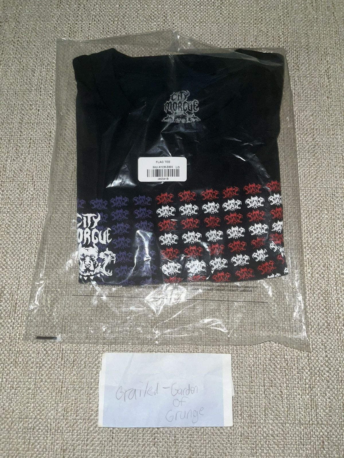 City Morgue CITY MORGUE MY BLOODY AMERICA FLAG TEE Size US L / EU 52-54 / 3 - 2 Thumbnail