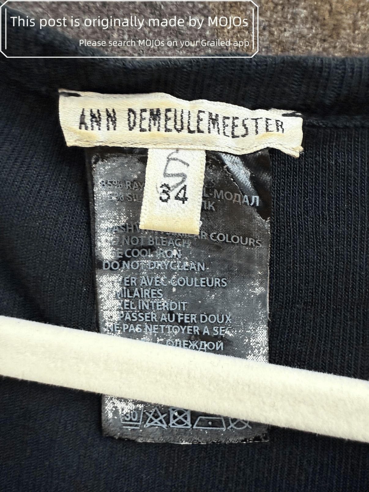 Ann Demeulemeester Sz 34 Ann Demelemeester Dragon L/S Tee mojos5662 Size US XS / EU 42 / 0 - 4 Thumbnail