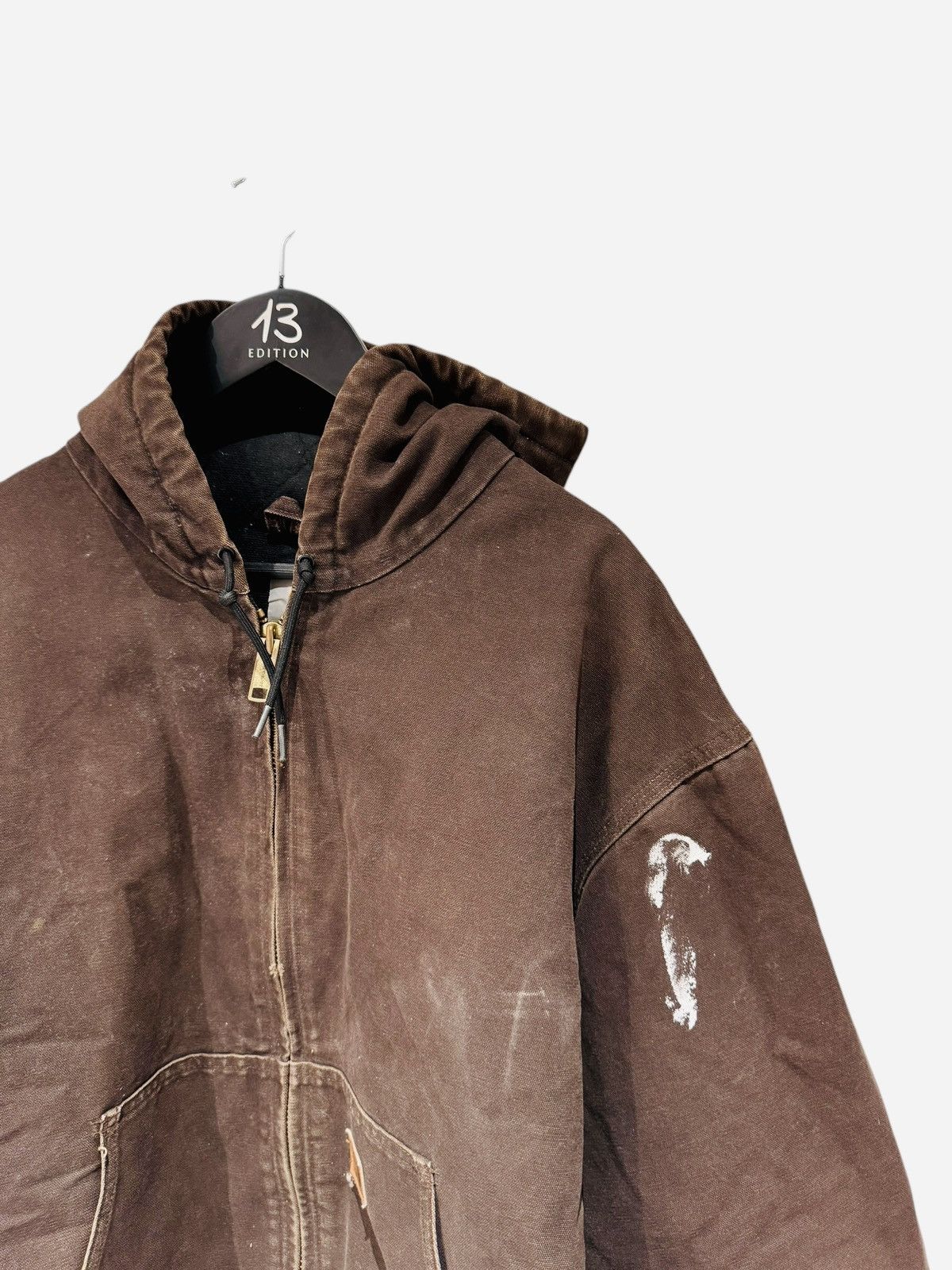 Carhartt Rare Vintage Distressed Carhartt Workwear Hooded Jacket Size US XXL / EU 58 / 5 - 2 Thumbnail