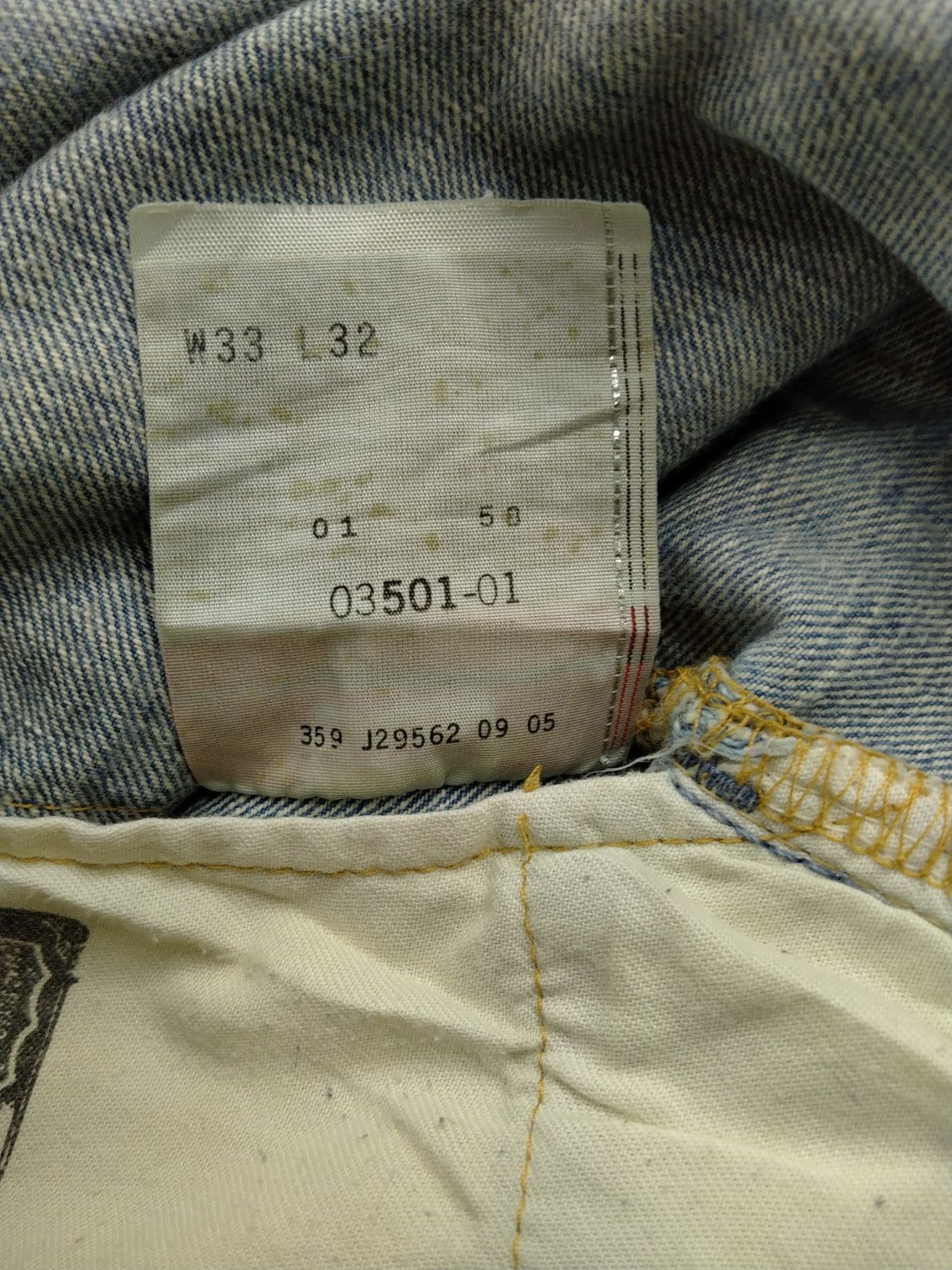 Levi's Blue Wash Vintage Levi's 501 Jeans 34x29.5 Denim -JN861 Size US 34 / EU 50 - 8 Thumbnail