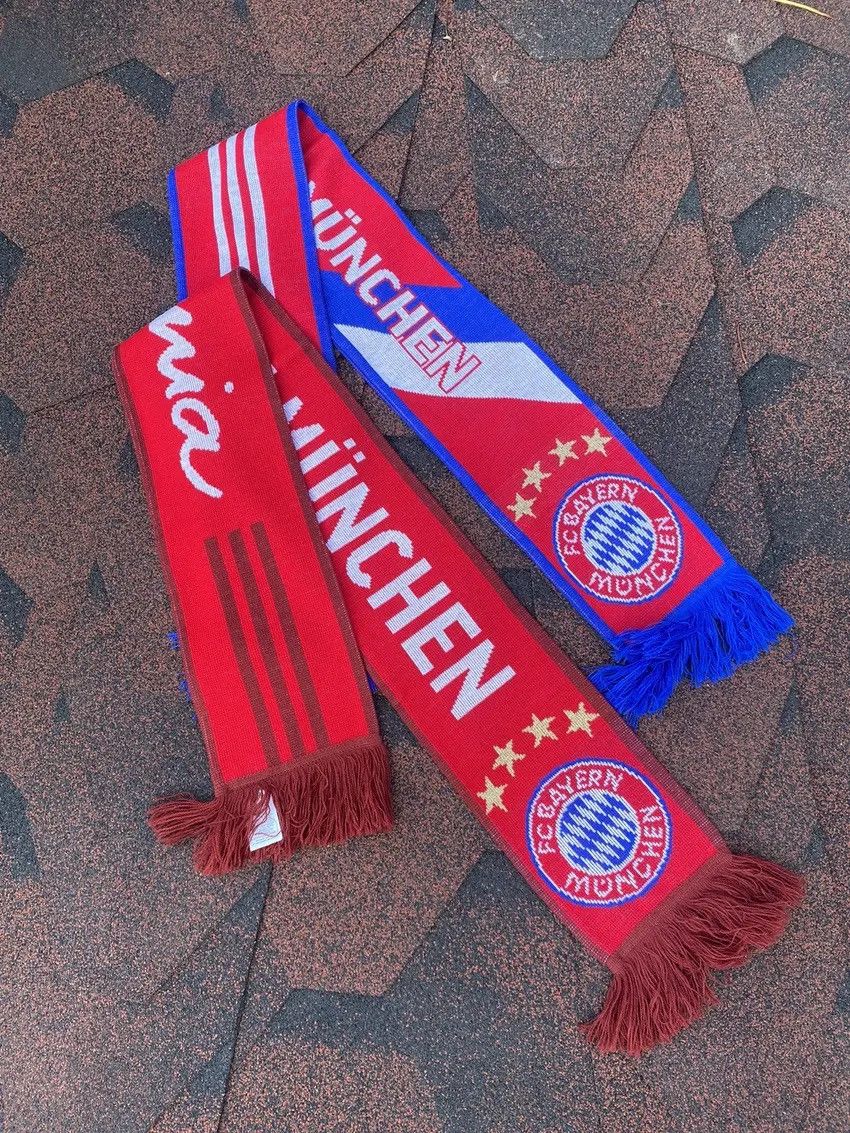 Adidas × Vintage Two scarves Bayern Munich Official Adidas Red Size ONE SIZE - 1 Thumbnail