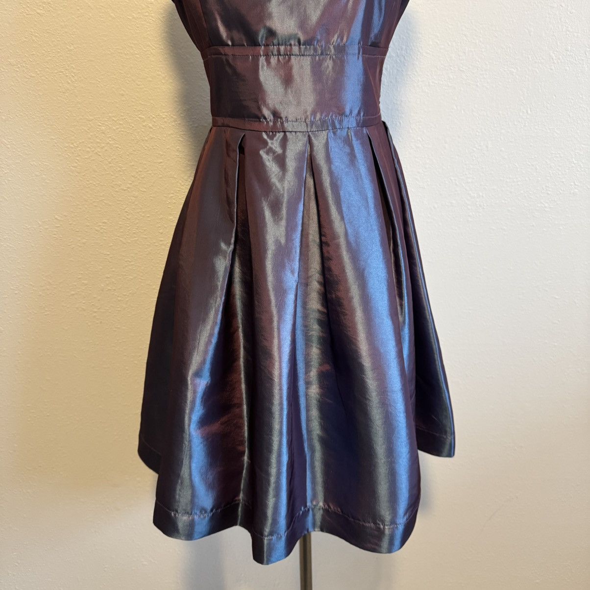 Other STUDIO Y Vintage Y2K Purple Blue Iridescent Strapless Dress Size L / US 10 / IT 46 - 4 Thumbnail