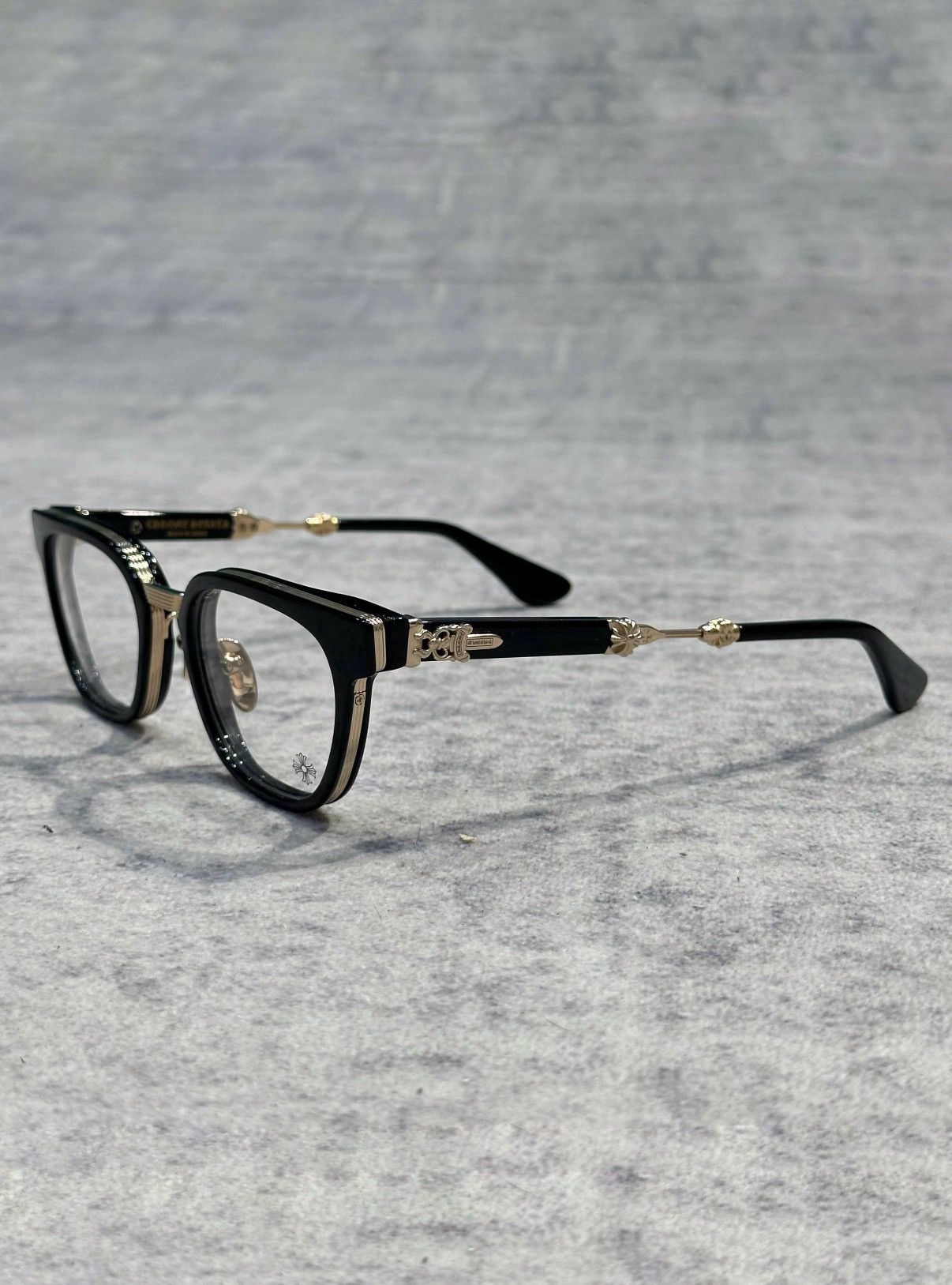 【Chrome Hearts】 Bonennoisseur II Black Gold Plated Chrome Hearts CHROME HEARTS BONENNOISSEUR II Black/Gold