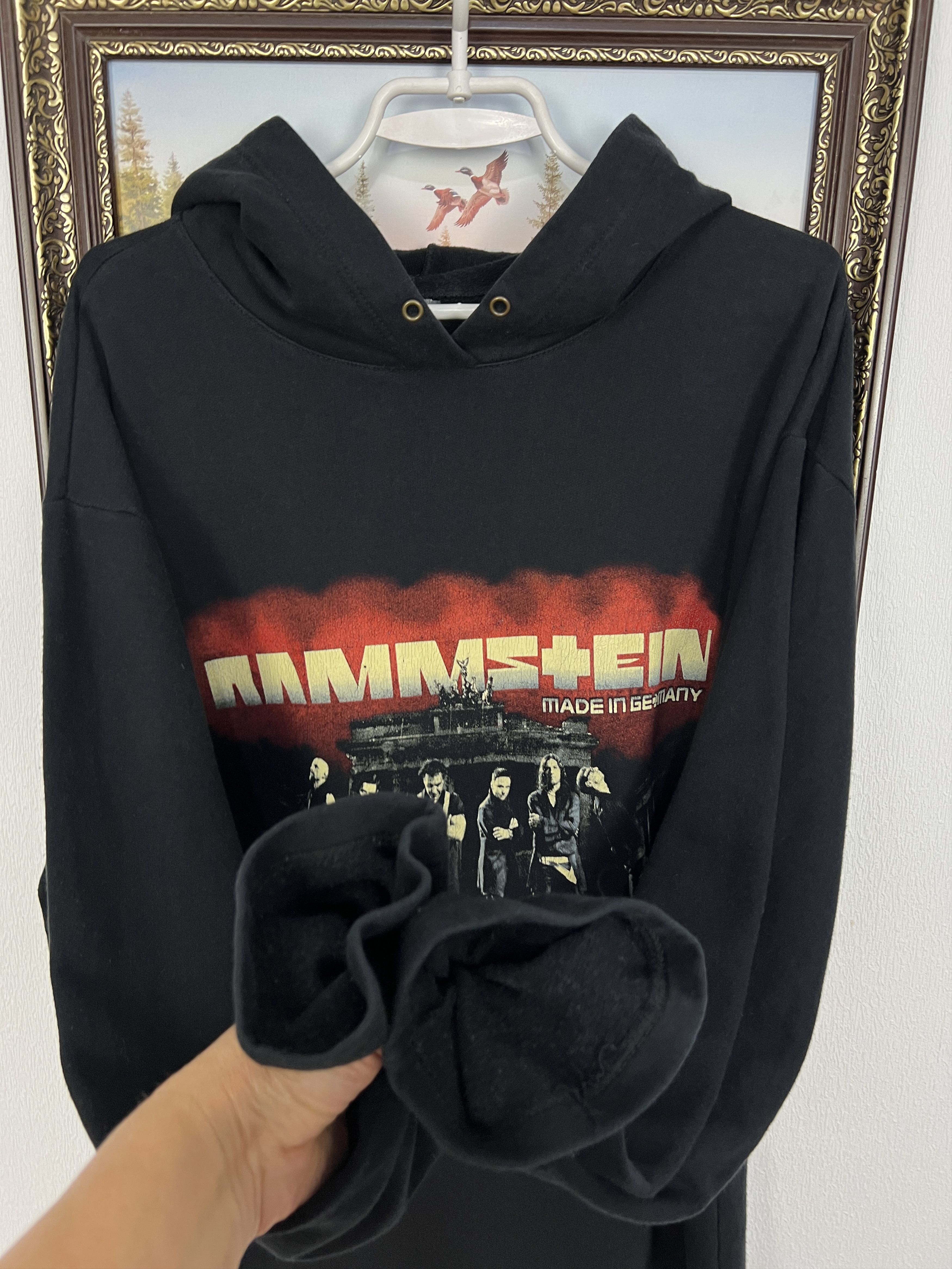 Vintage Vintage Rammstein Over Print Hoodie Band Jacket Rare Hype Size US XXL / EU 58 / 5 - 6 Thumbnail