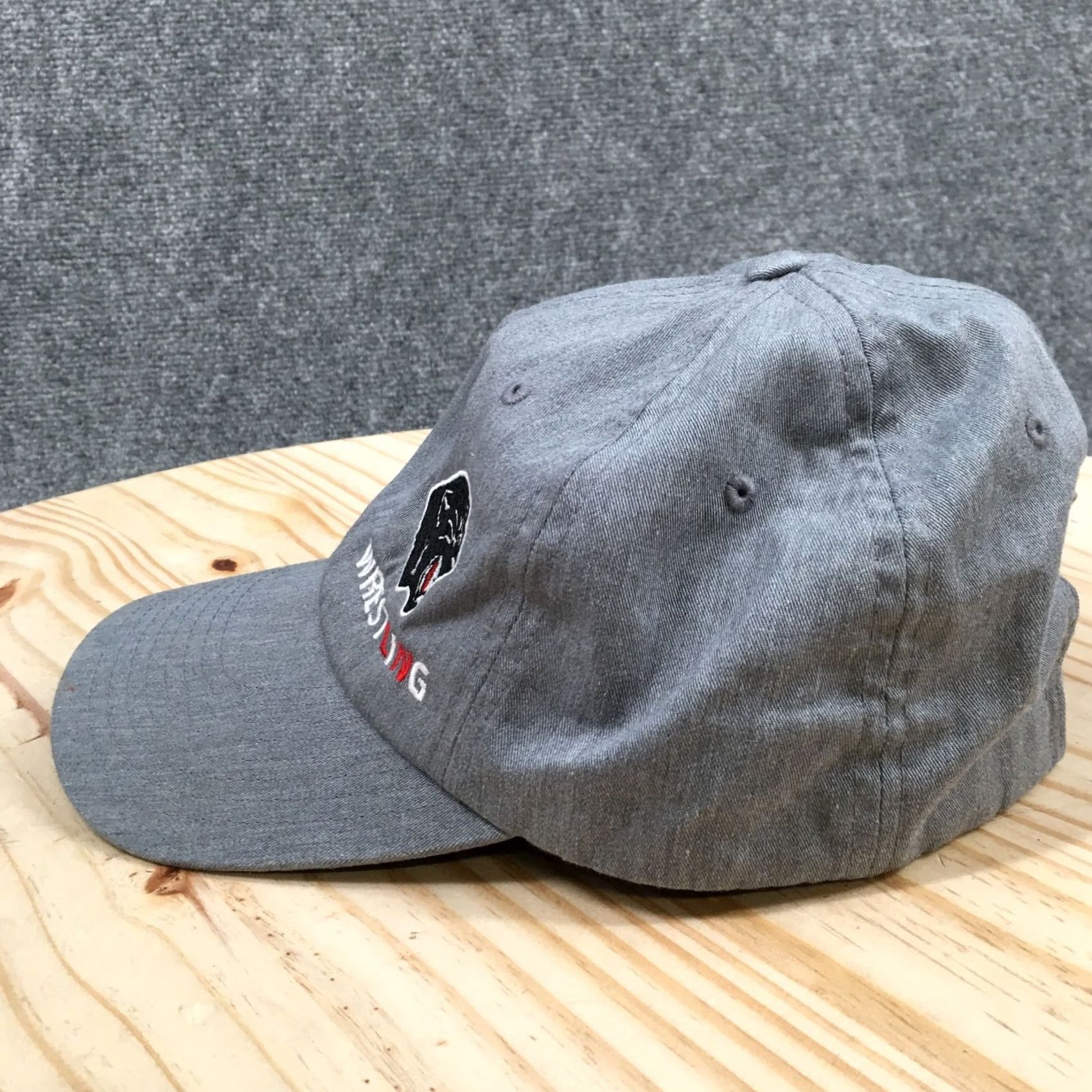 Vintage Richardson Wrestling Baseball Cap Unisex OS Gray Curved Brim Embroidered Logo Cap Size ONE SIZE - 5 Thumbnail