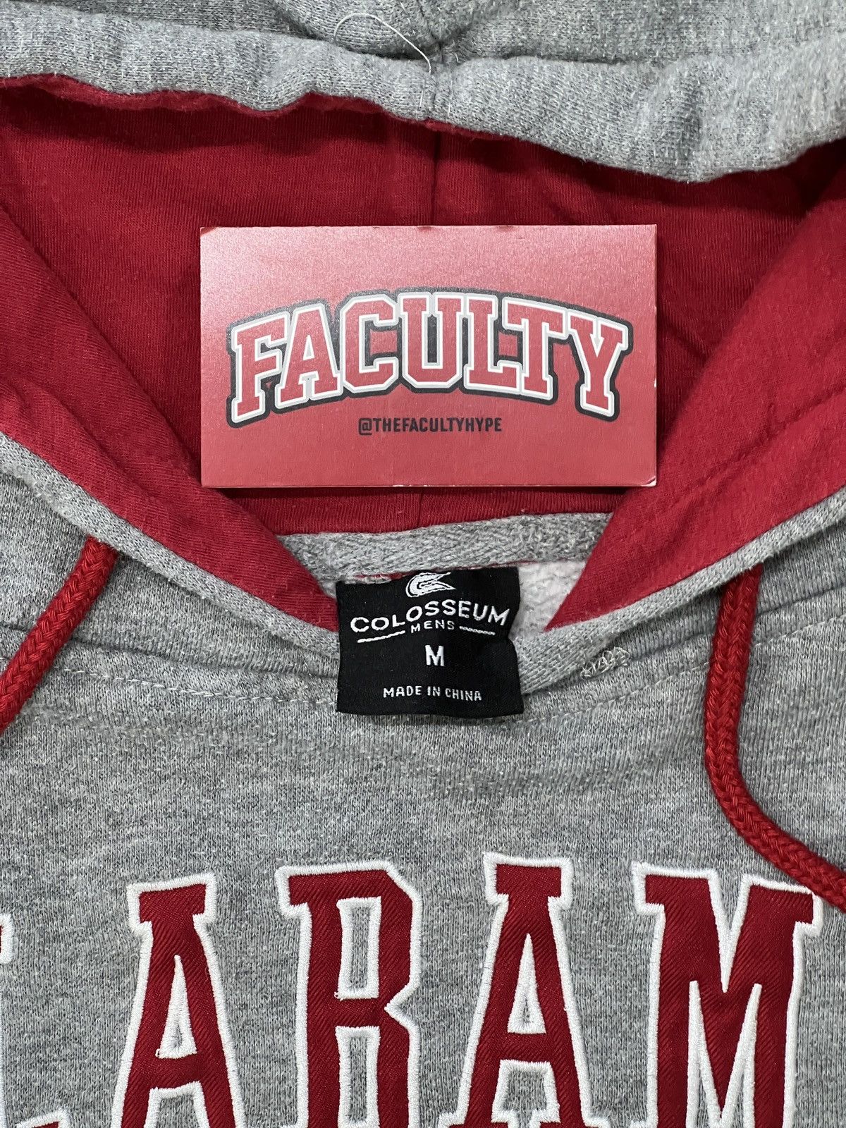 NCAA Vintage Alabama Crimson Tide Grey Colosseum Hoodie Large Size US M / EU 48-50 / 2 - 3 Thumbnail