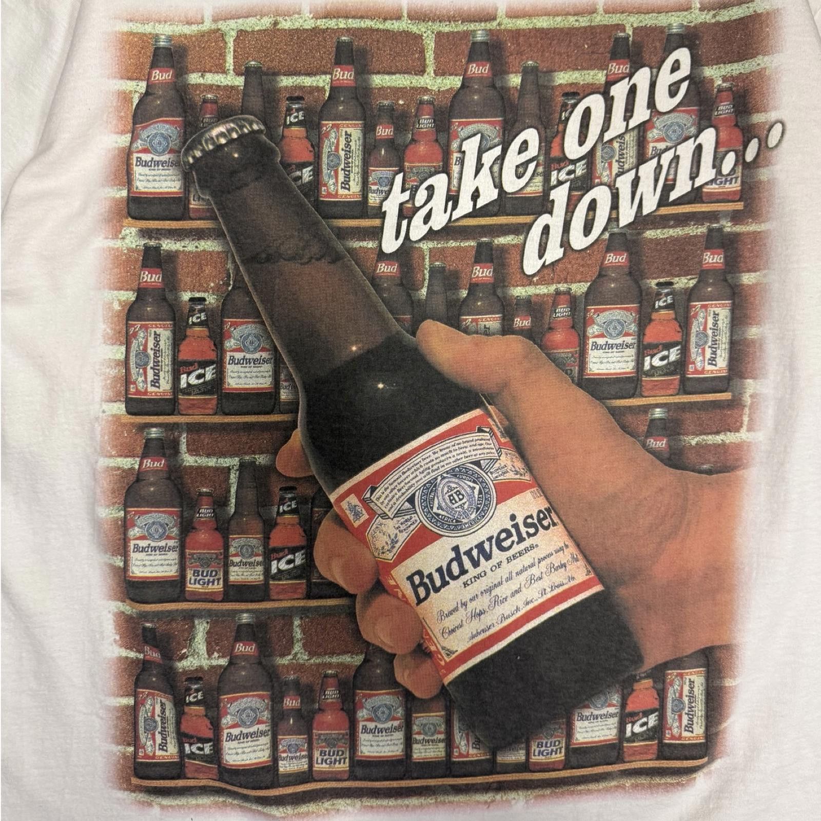 Changes 1995 Budweiser '99 bottles of bud on the wall.. -- XL -- Size US XL / EU 56 / 4 - 4 Thumbnail