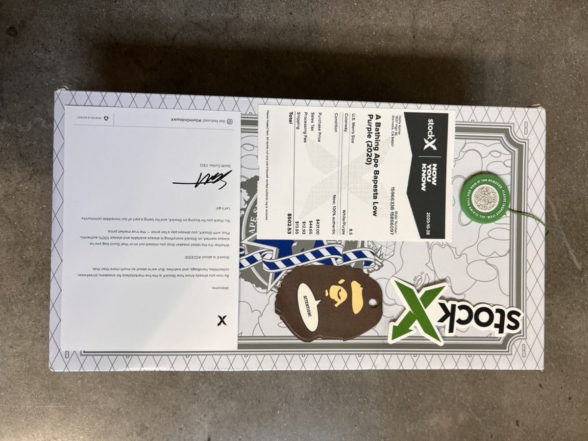 Bape Bape 20th Anniversary Purple/White Bapesta Size US 8.5 / EU 41-42 - 13 Thumbnail