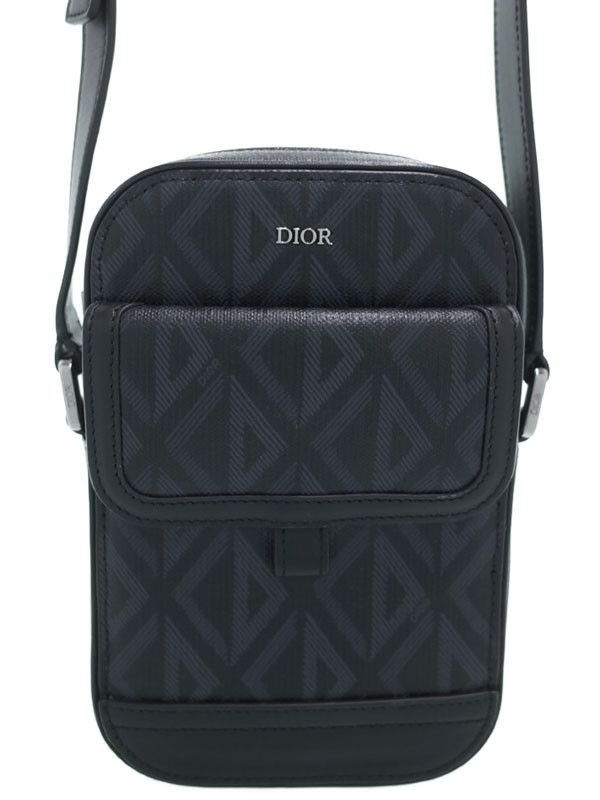 Dior Pouch Shoulder Bag Chain Black