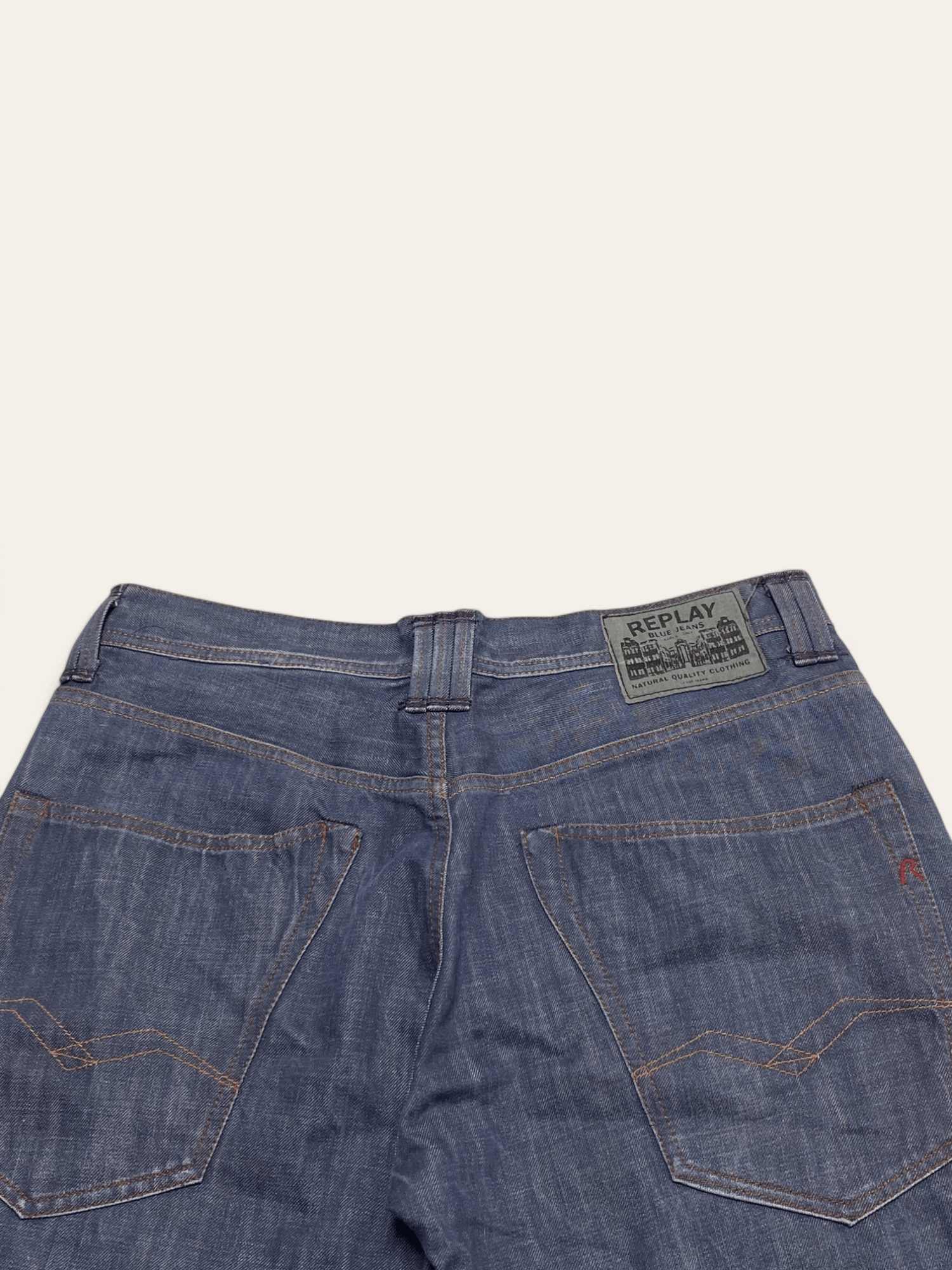 Jean Vintage REPLAY Navy Denim Jeans Y2k Style Beautiful Size US 34 / EU 50 - 14 Thumbnail