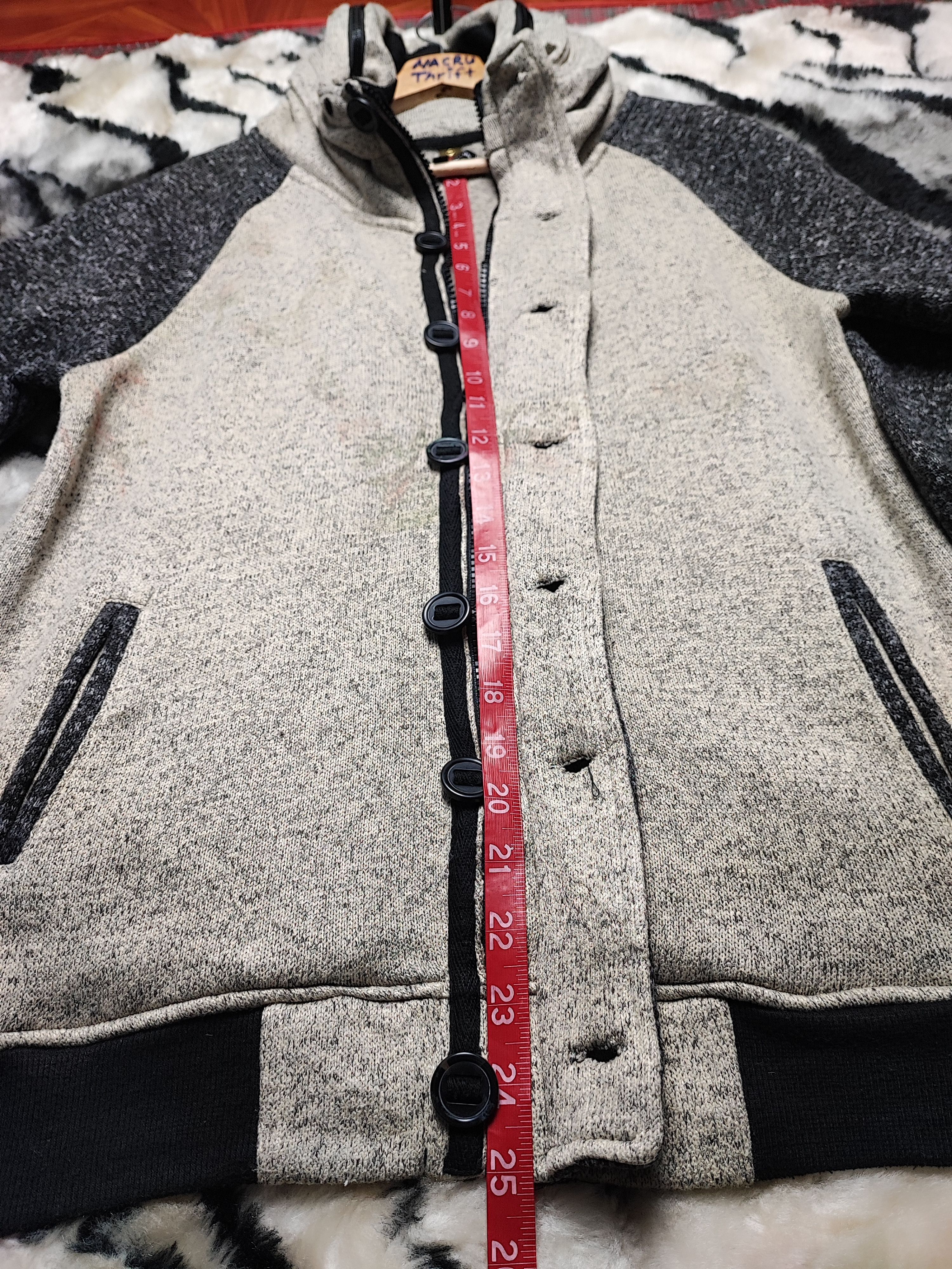 Japanese Brand Avail Avant Garde Knit Wool Jacket Size US L / EU 52-54 / 3 - 22 Thumbnail