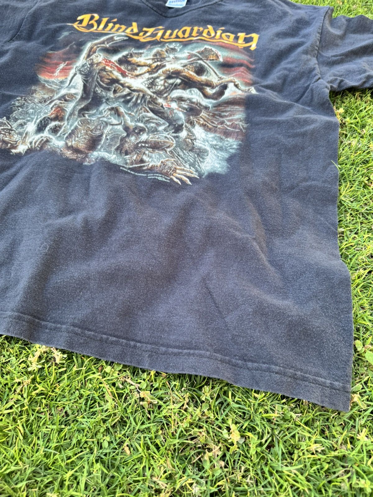 Vintage Vintage blind guardian faded 90s band screen stars t shirt Size US XL / EU 56 / 4 - 4 Thumbnail