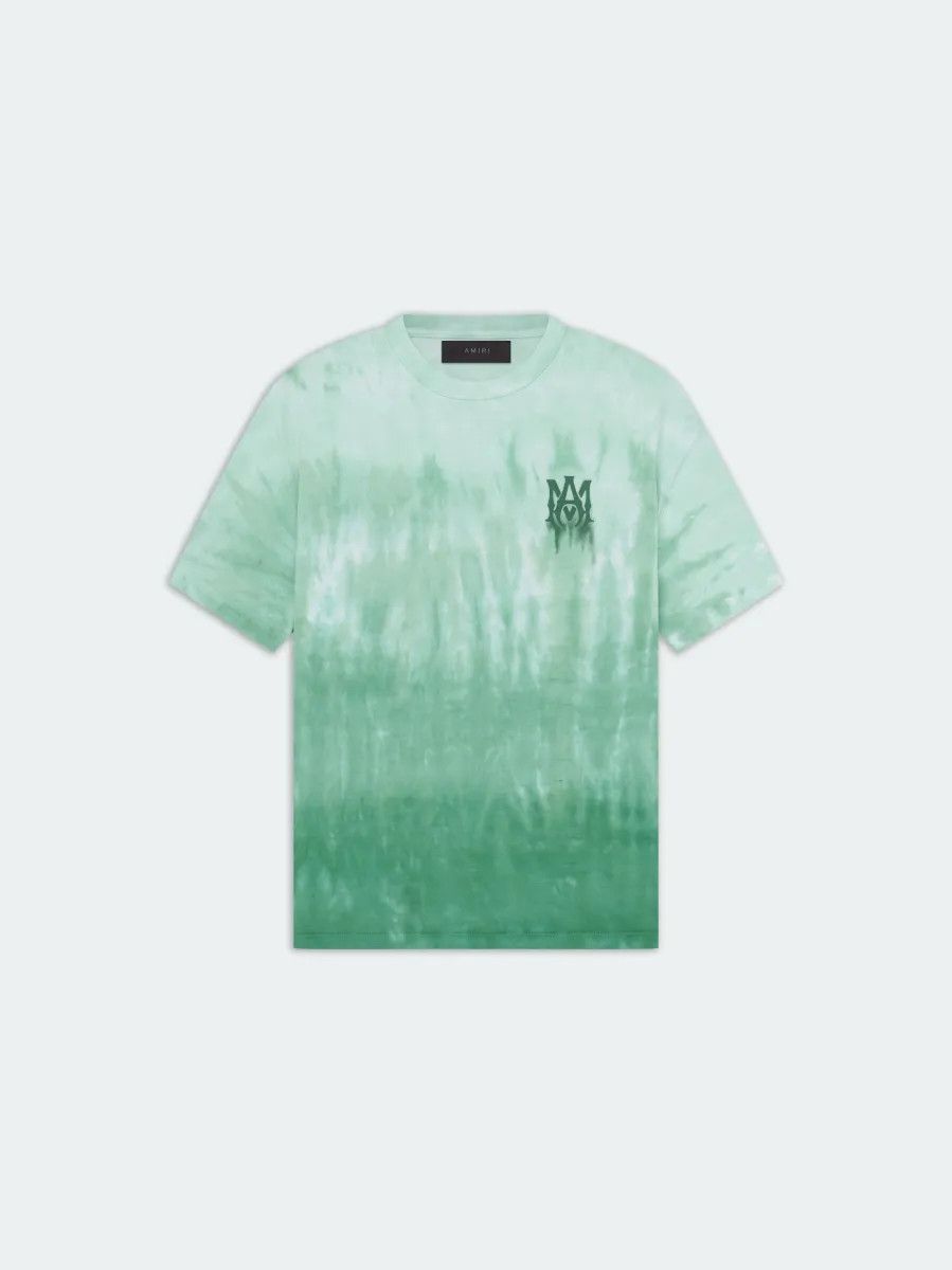 Amiri o1s1wg110425 Ma Logo Dip Dye T-Shirt in Green Size US M / EU 48-50 / 2 - 1 Thumbnail