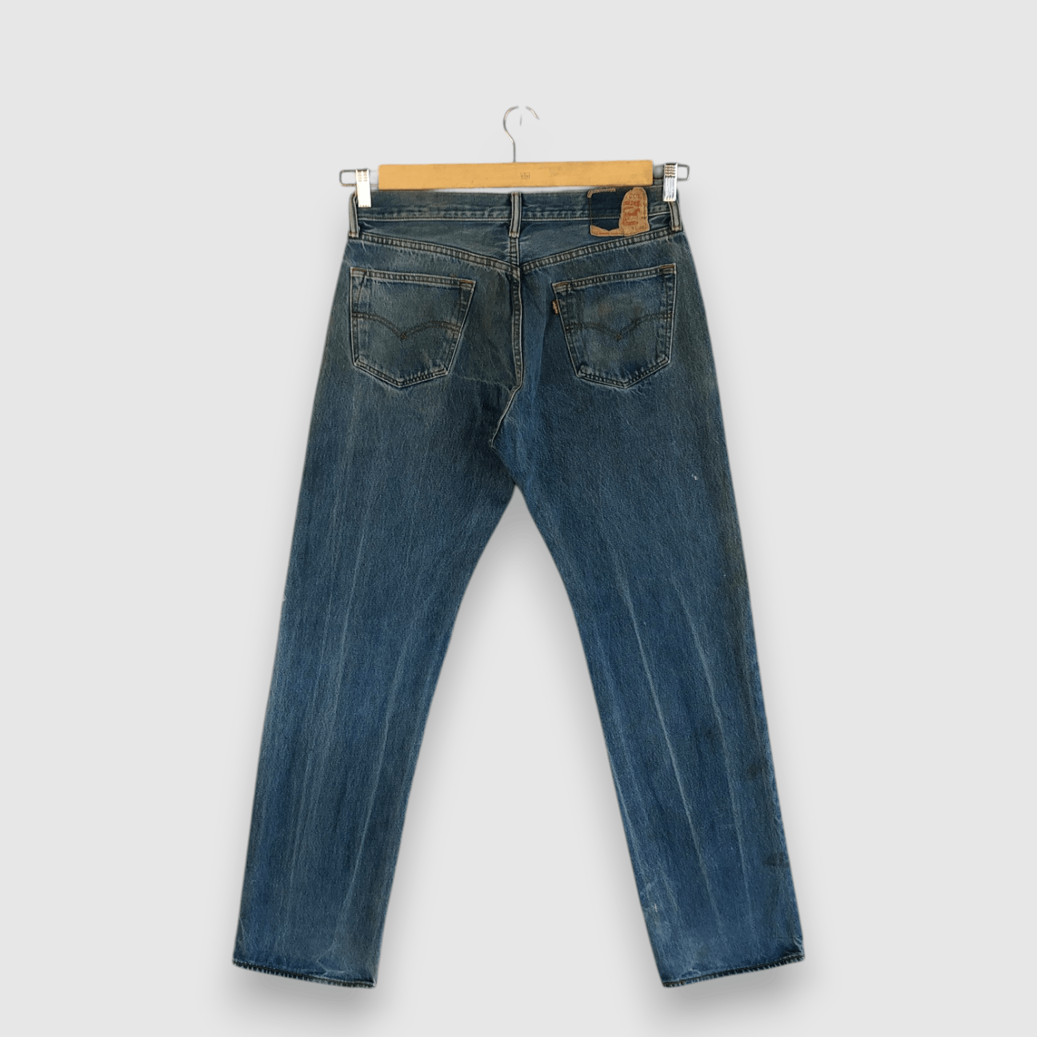 Levi's Vintage LVC 90s Levis 501 Faded Jeans Levi's Stonewsh Denim Size US 32 / EU 48 - 2 Thumbnail