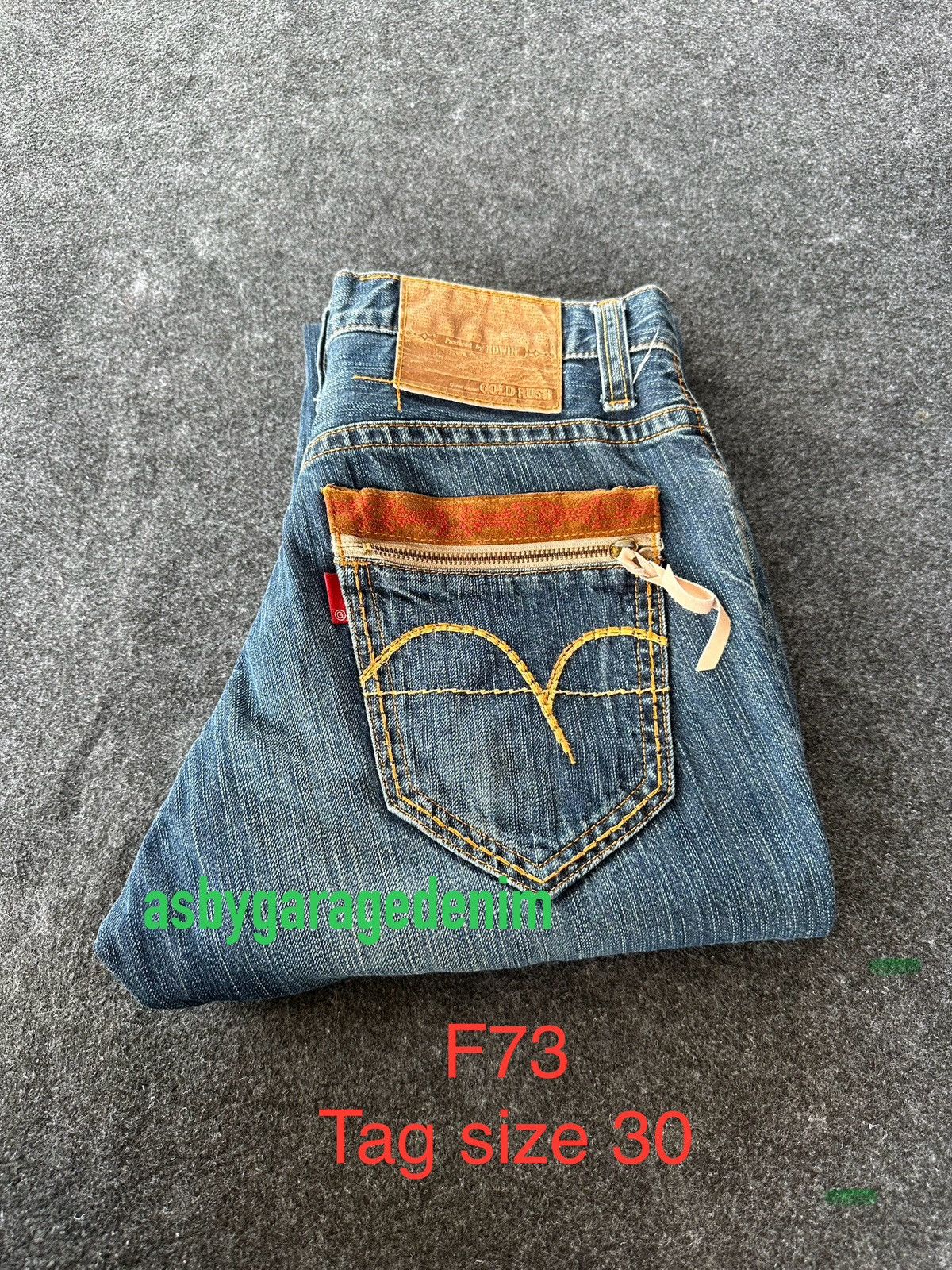 Edwin Edwin Gold Rush Vintage Distressed Washed Denim W30 F73 Size US 30 / EU 46 - 14 Thumbnail