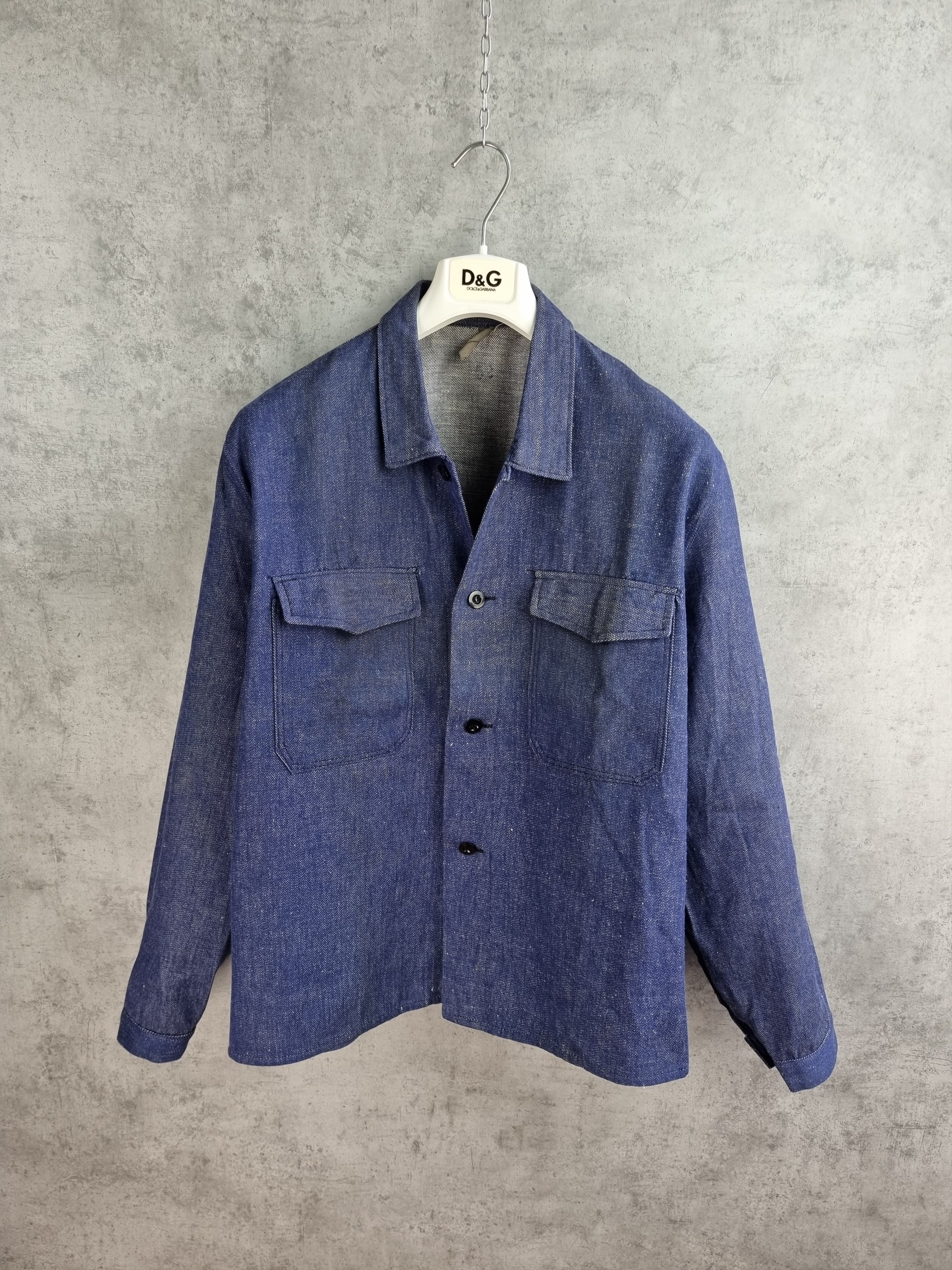 Le Laboureur × Vetra Rare 60s Selvedge Denim Workers Jacket Overshirt Size US M / EU 48-50 / 2 - 2 Thumbnail