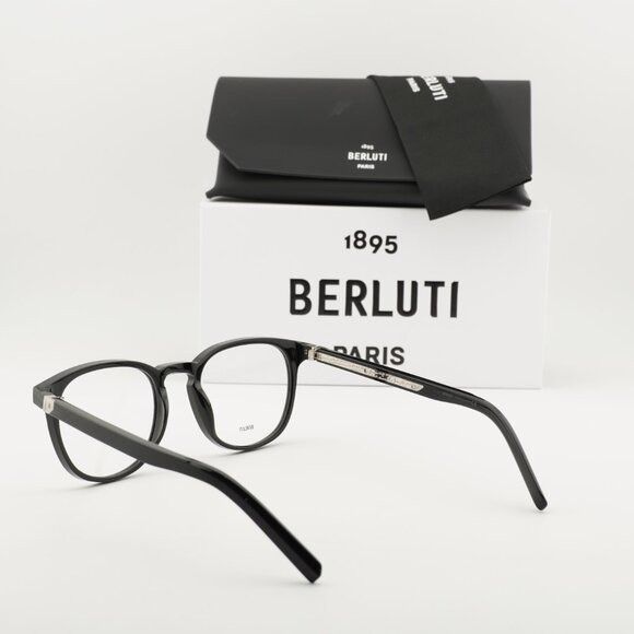 Berluti Berluti BL50002I 001 Men’s Eyeglasses Black 53mm Square Size ONE SIZE - 12 Thumbnail