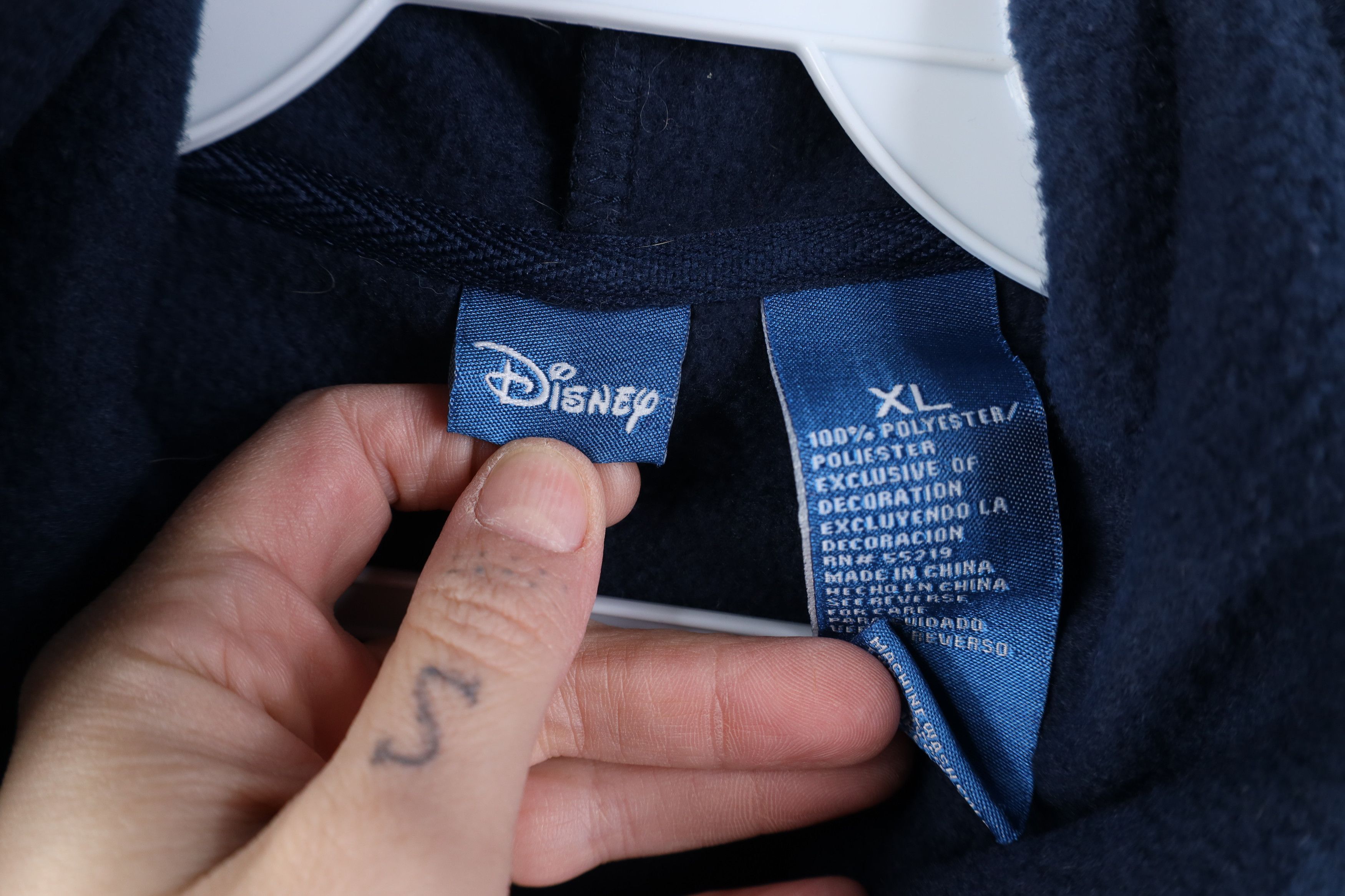 Disney Vintage Disney Mickey Mouse Zip Fleece Hoodie Sweatshirt Size XL / US 12-14 / IT 48-50 - 10 Thumbnail
