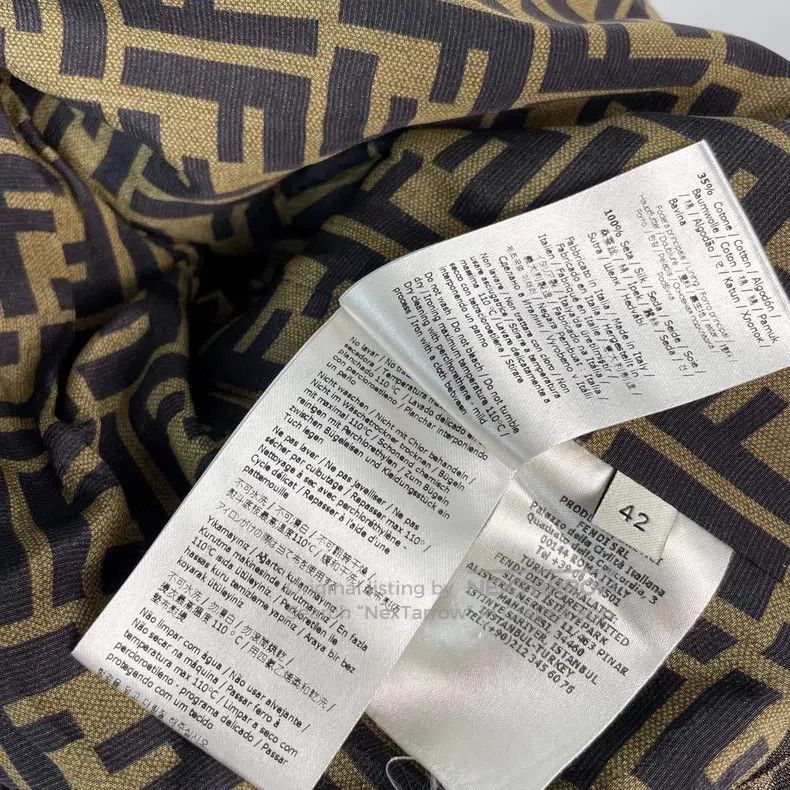 Fendi Fendi Monogram Print Jacket, Brown Size S / US 4 / IT 40 - 5 Thumbnail