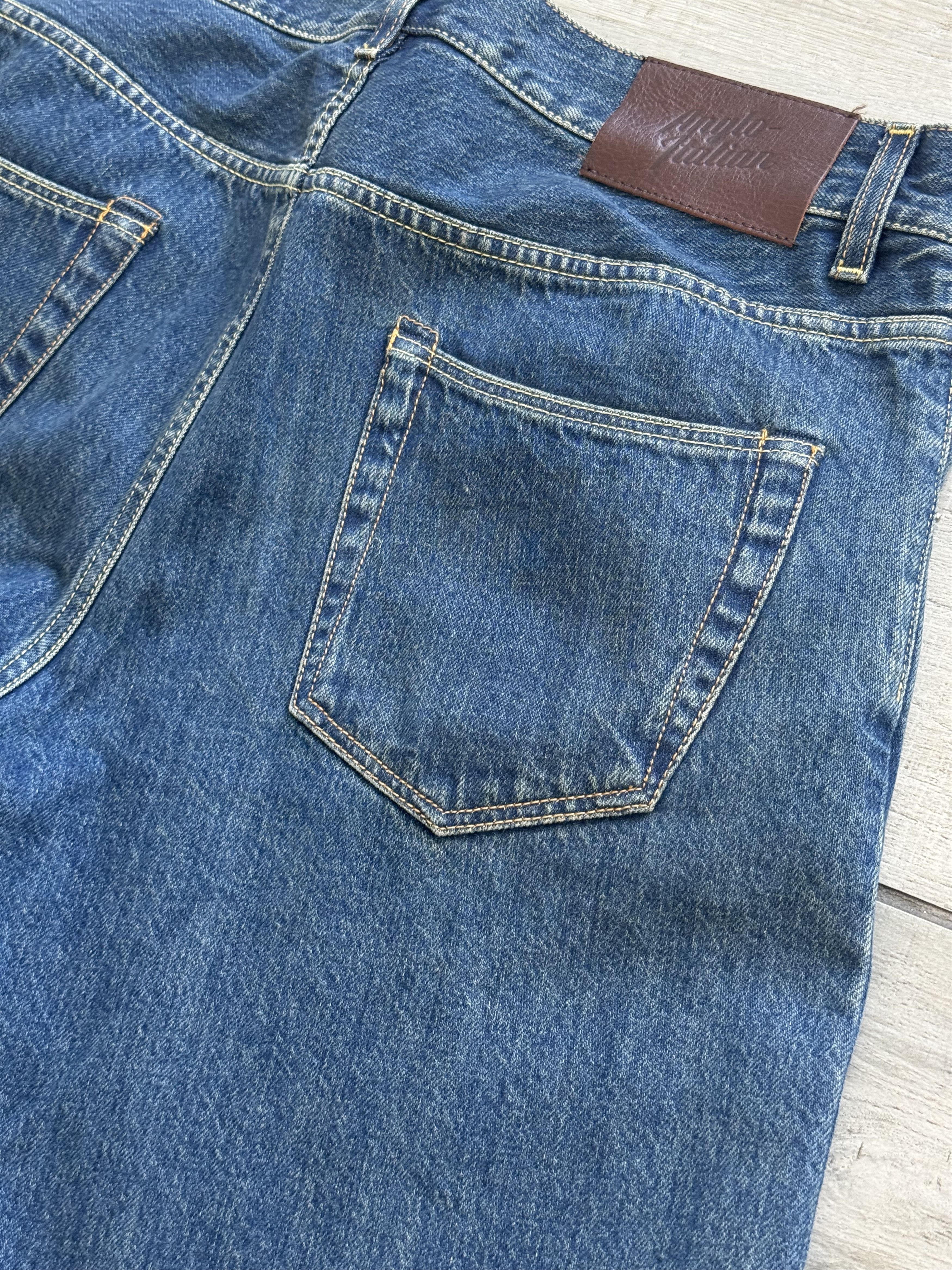 Anglo-Italian Anglo-Italian Denim Dark Wash Mk. I Size US 35 - 3 Thumbnail